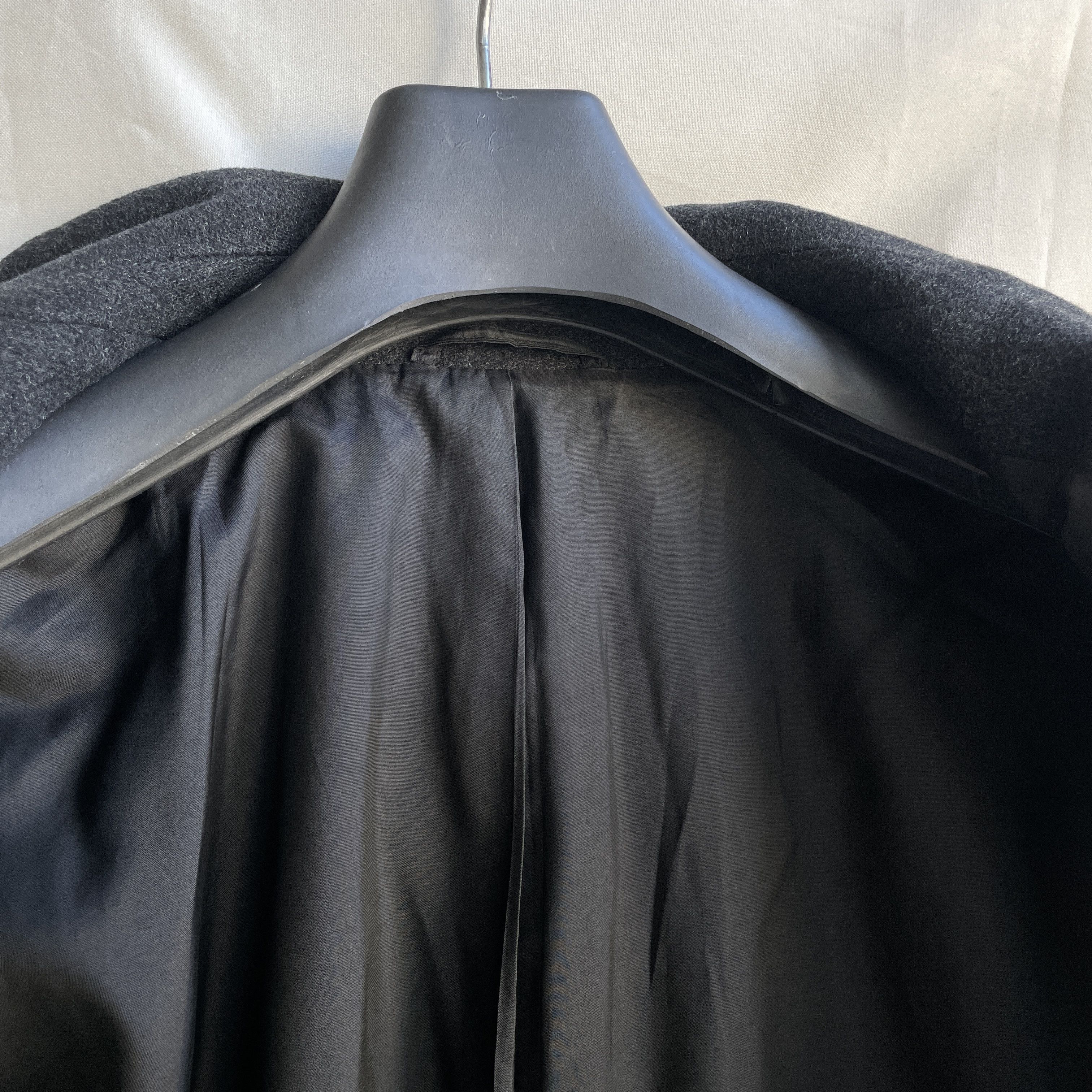 Hugo Boss Hugo Boss Vintage De Tomaso Charcoal Gray Wool Overcoat Size US XL / EU 56 / 4 - 6 Thumbnail