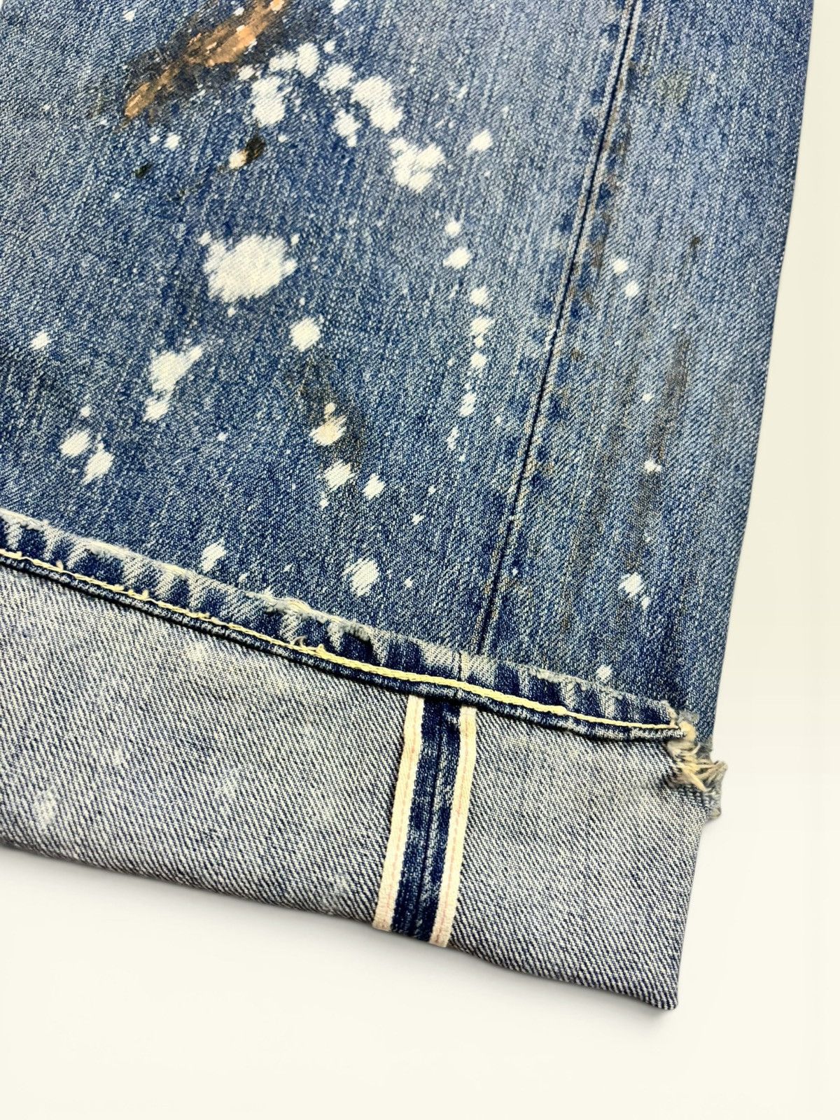 Levi's × Undercover Vtg Levis 501xx Big E Selvedge Splatter Patchwork Boro Jeans Size US 36 / EU 52 - 8 Thumbnail