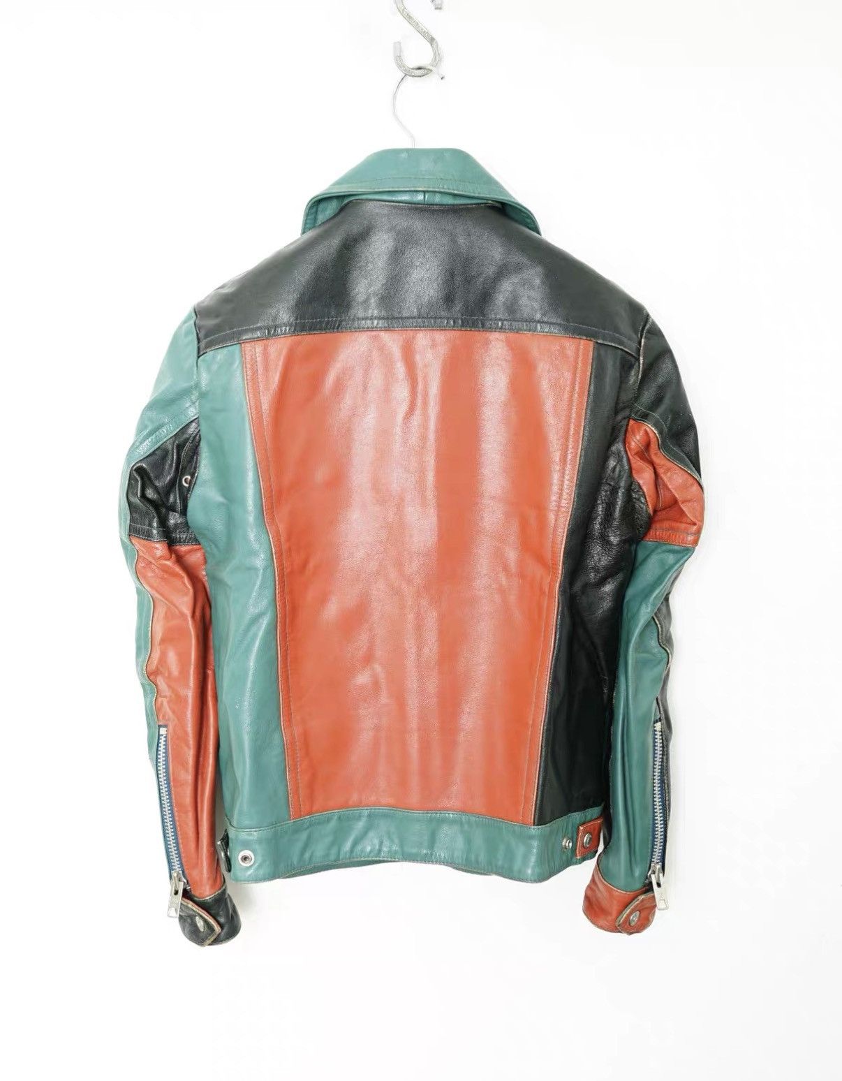 Schott Schott Paneled Leather Jacket (as worn by Masaki Suda) Size US S / EU 44-46 / 1 - 6 Thumbnail