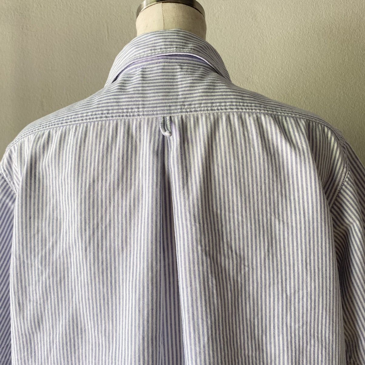 Danton DANTON Light Blue & White Striped Sailor Collar Shirt Size XS / US 0-2 / IT 36-38 - 19 Thumbnail