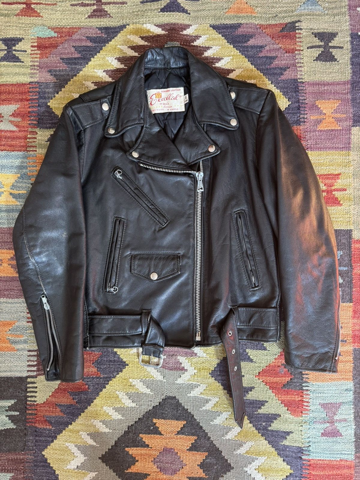 Vintage Vintage Leather Moto Jacket Size S / US 4 / IT 40 - 1 Thumbnail