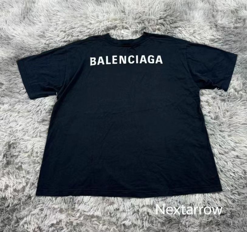 Balenciaga back badge short sleeved shirt 2410-Nextarrow