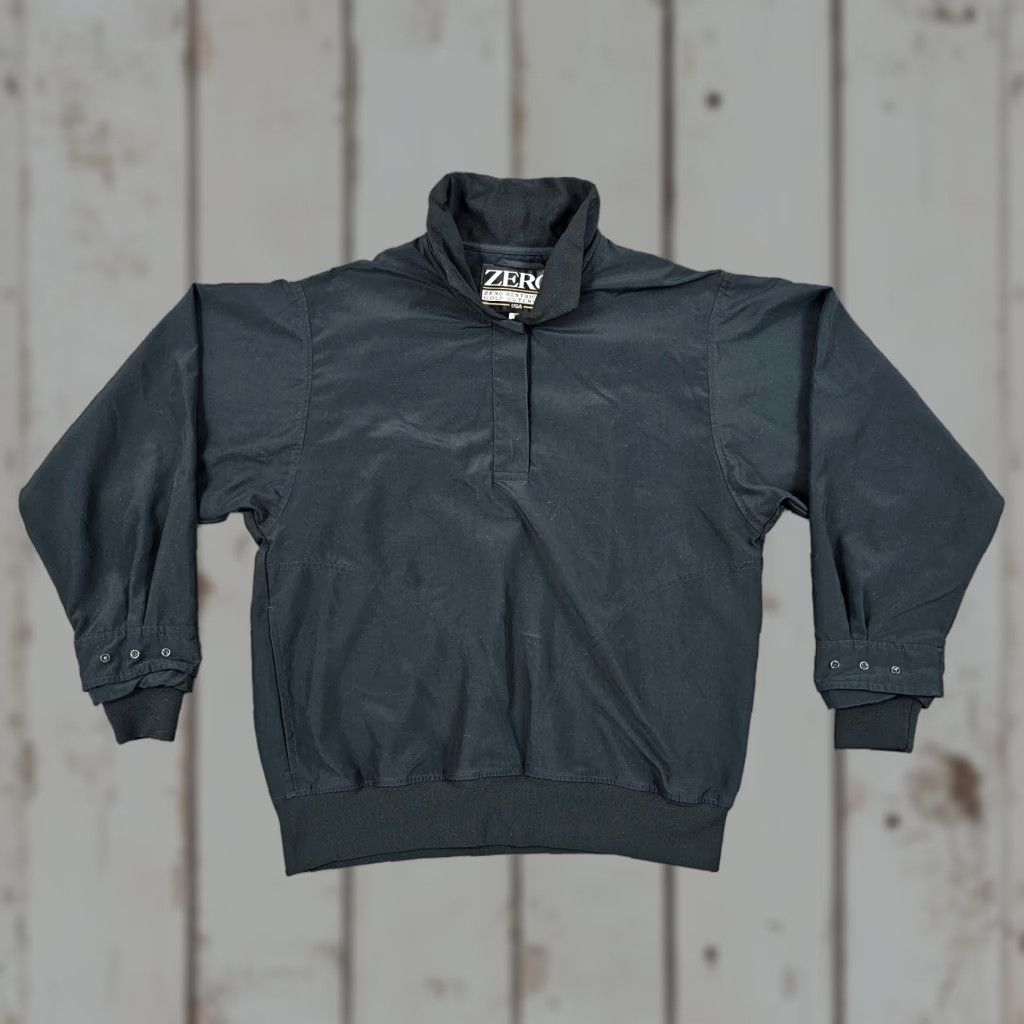 Vintage Zero Restriction Womens Black Windbreaker Jacket Size S 1/4 Zip Lined Golf Microfiber USA Size S / US 4 / IT 40 - 1 Thumbnail