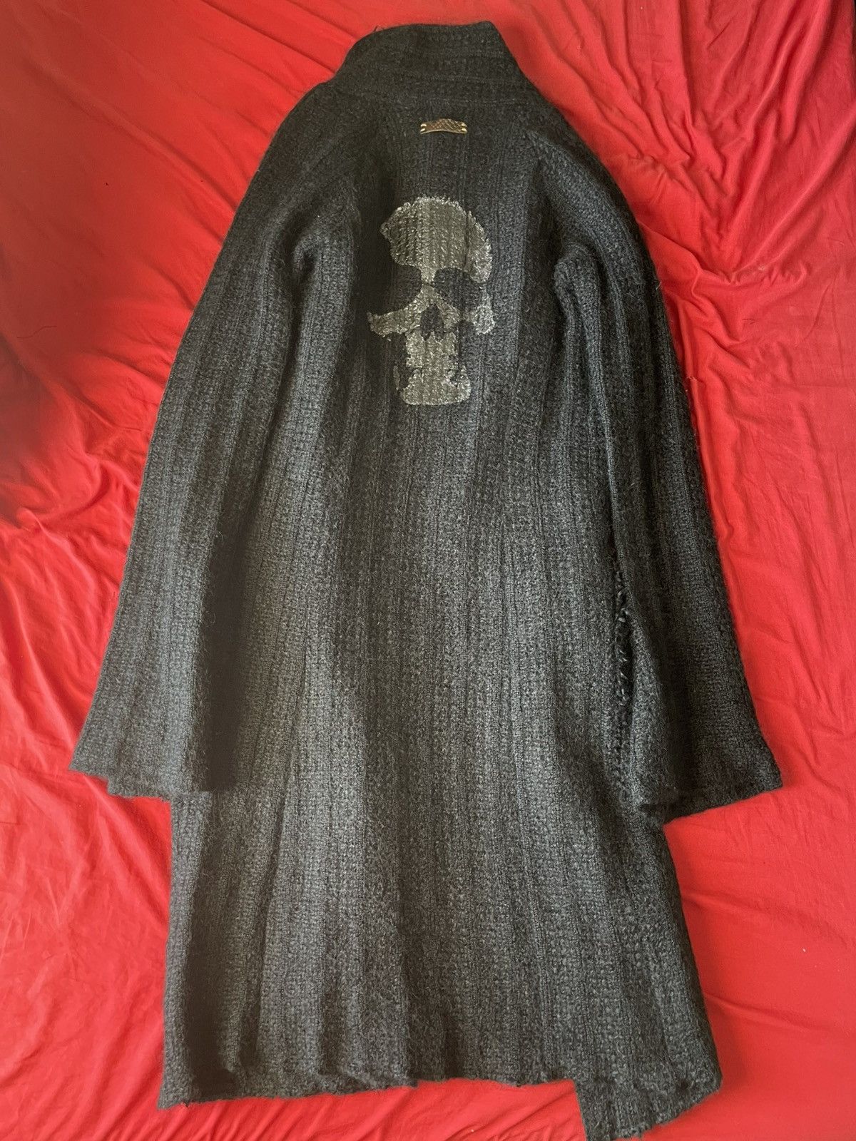 If Six Was Nine If Six Was Nine Vintage Skull Mohair Cardigan Size US M / EU 48-50 / 2 - 2 Thumbnail
