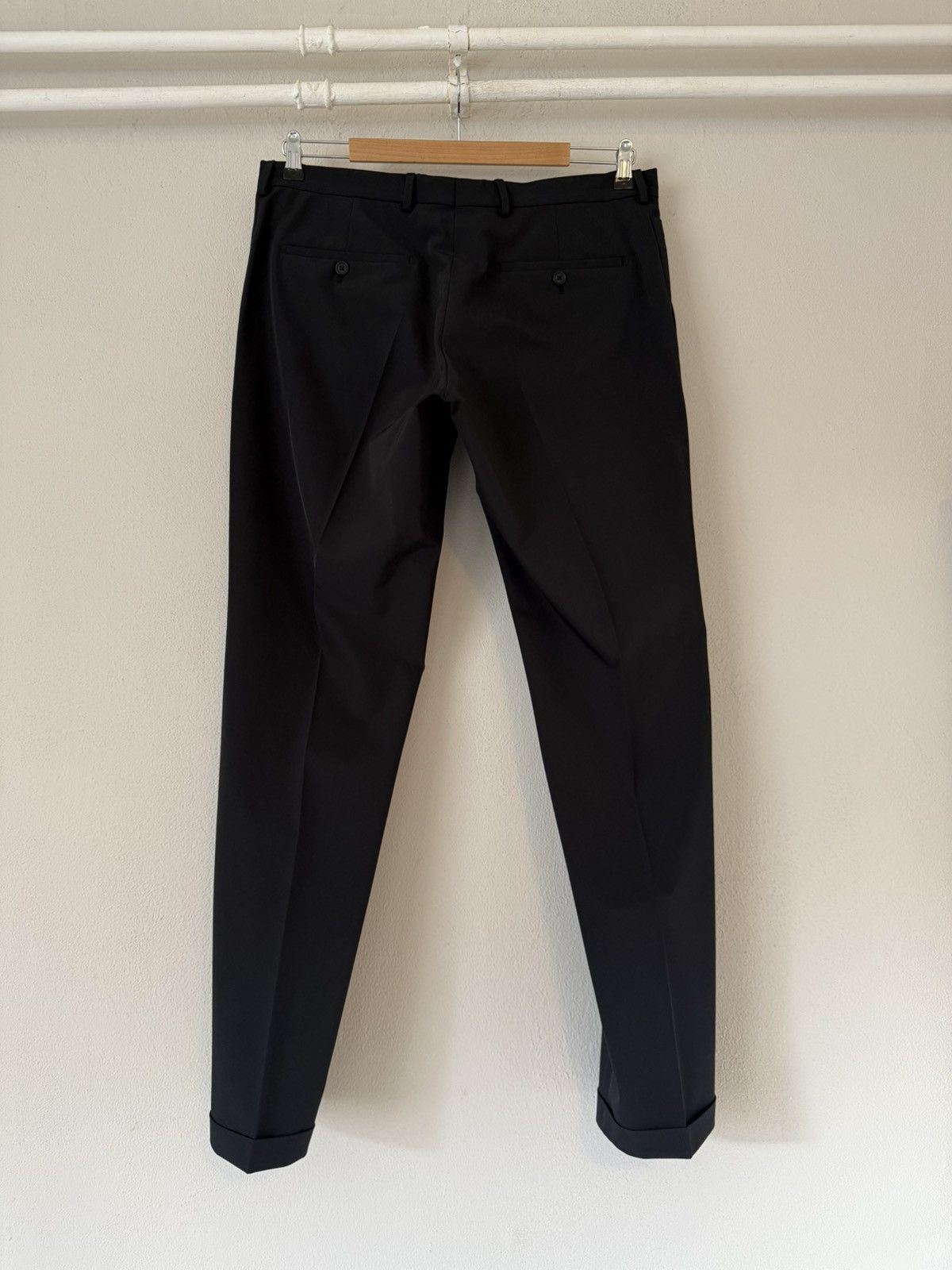 Prada Prada Navy Nylon Trousers with Cuffed Hem – Size 52 Size US 36 / EU 52 - 7 Thumbnail