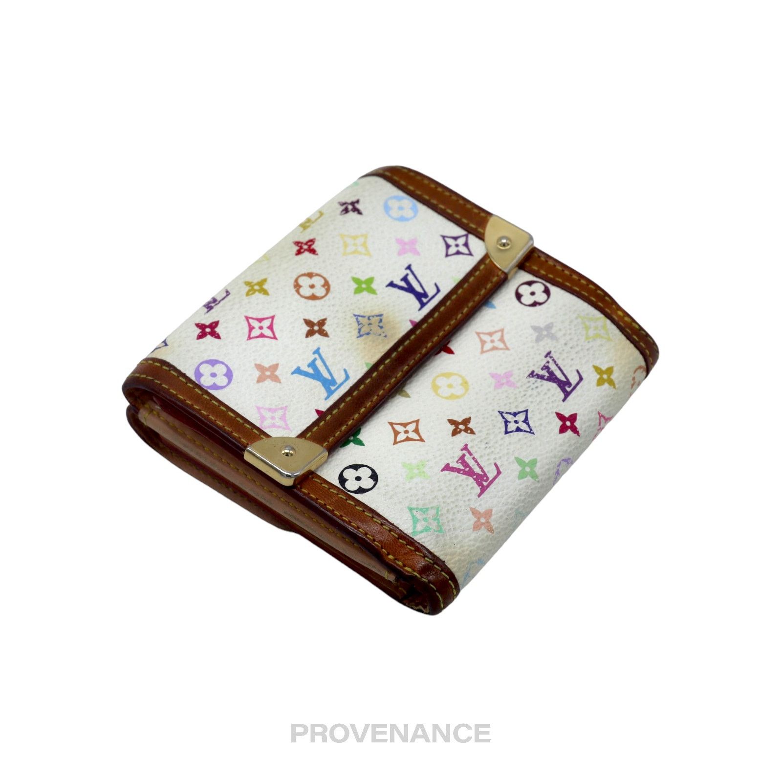 Louis Vuitton 🔴 Louis Vuitton Elise Trifold Wallet - Monogram Multicolore Size ONE SIZE - 4 Thumbnail