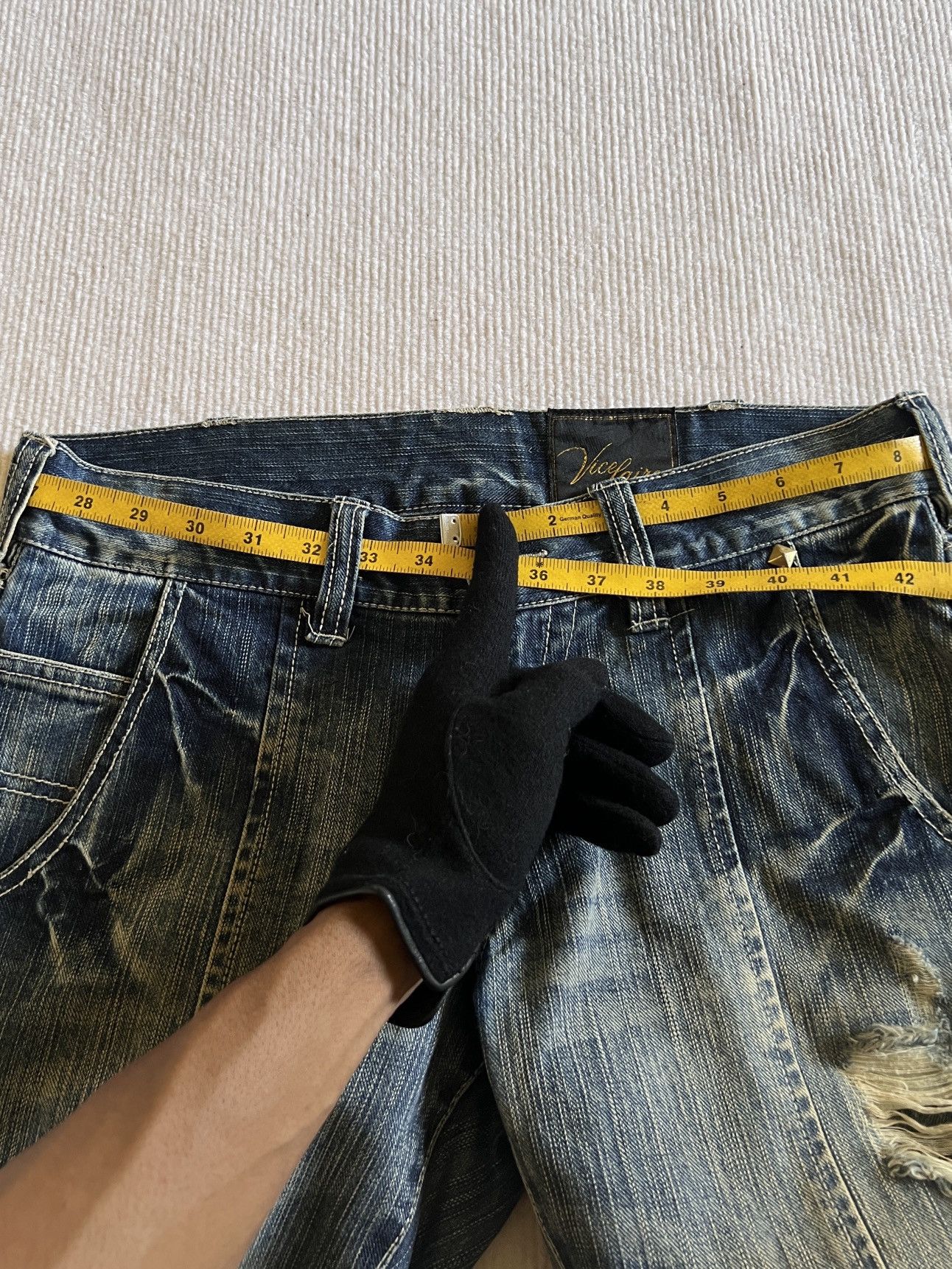 Vice Fairy Archive Destroyed Reconstructed Flare Jeans 2000s