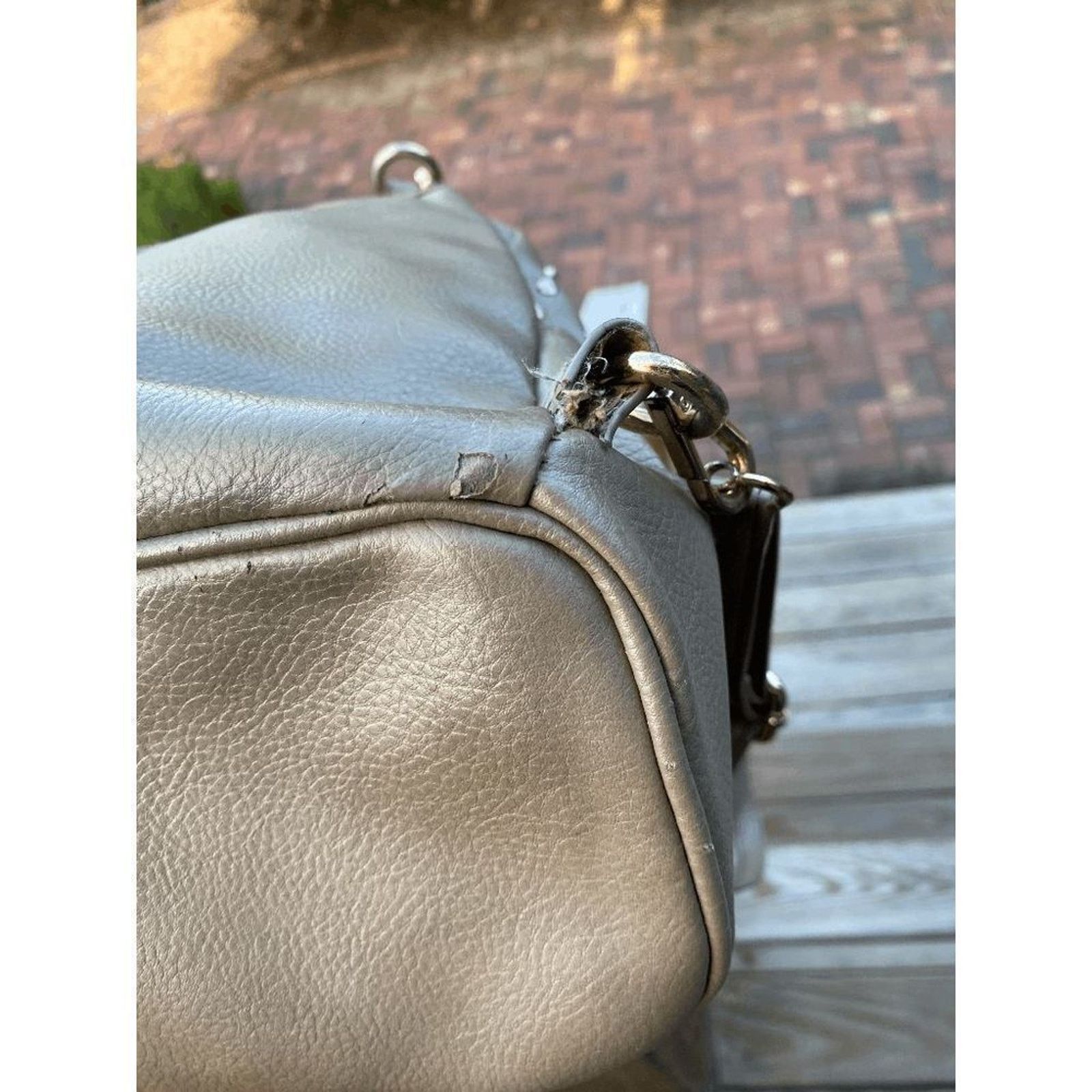 Bebe Bebe Los Angeles Beige Goldtone Hardware Backpack Size ONE SIZE - 2 Thumbnail