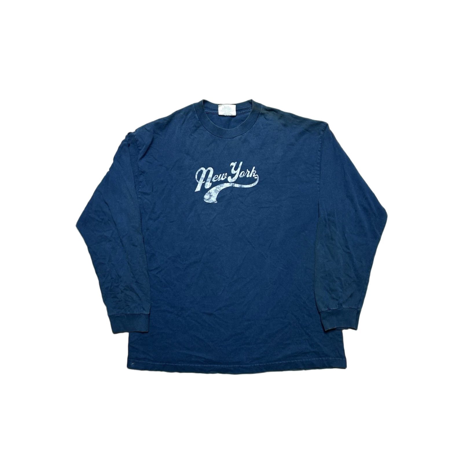 Vintage VINTAGE Steve & Barry's T-Shirt Graphic XL Long Sleeve Blue New York University Mens XL Size US XL / EU 56 / 4 - 1 Thumbnail