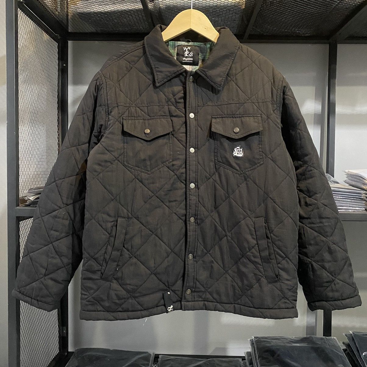 LRG LRG Lifted Research Group Black Quilted Puffer Jacket Size US L / EU 52-54 / 3 - 1 Thumbnail