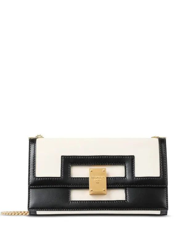 Balmain o1s1wg111225 Size:OS/1945 Heritage Shoulder Bag in Black Size ONE SIZE - 1 Thumbnail