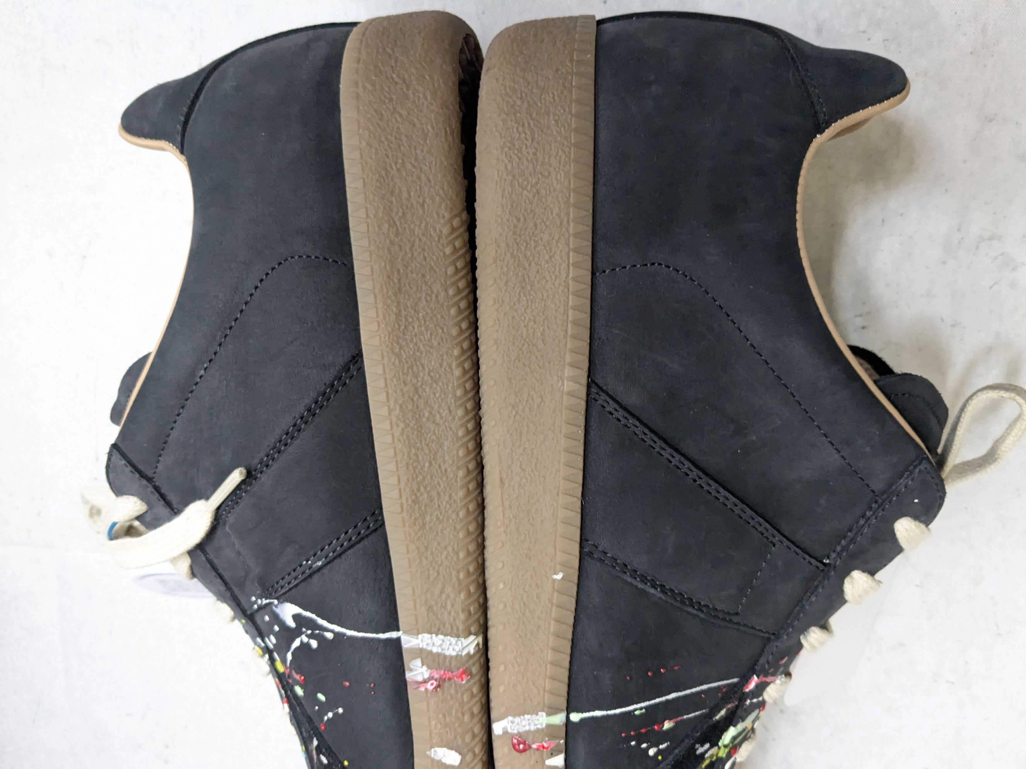 Maison Margiela Maison Margiela GAT Replica Black Paint Splatter 12 45 Low Size US 12 / EU 45 - 13 Thumbnail