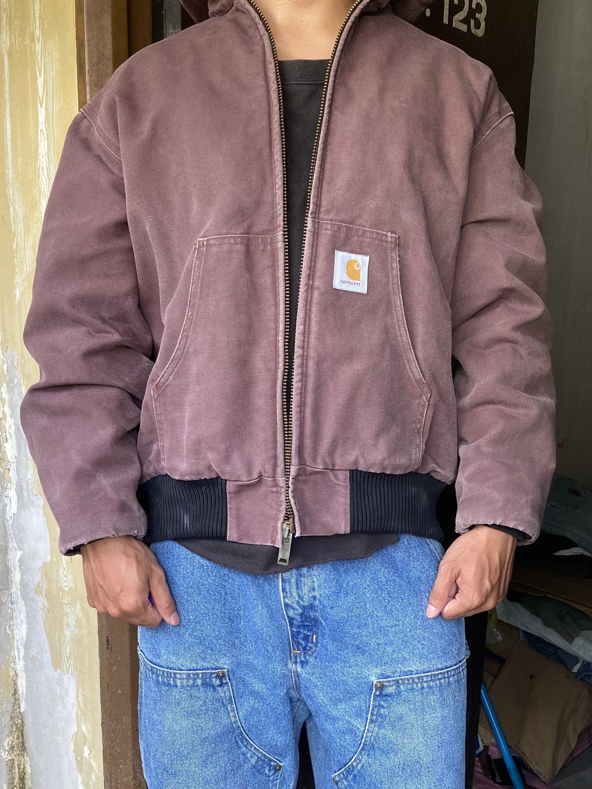 Carhartt SOLD OUT Vintage Carhartt J04 RUM Active Duck Jacket Size US L / EU 52-54 / 3 - 1 Thumbnail