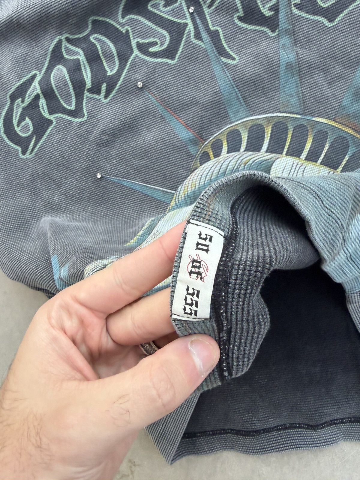 Godspeed Godspeed Sunken Liberty Thermal T-Shirt – Black Small Size US S / EU 44-46 / 1 - 10 Thumbnail