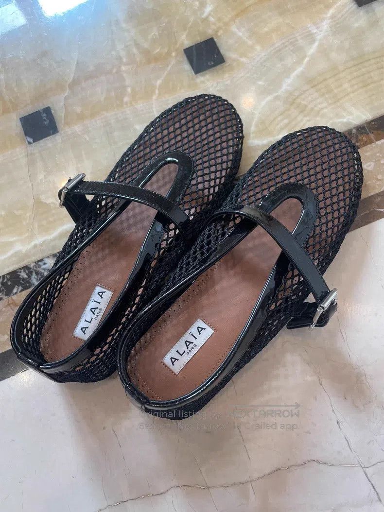 Alaia Alaia Mary Jane Single Shoes, Fishnet Shoes Size US 6.5 / IT 36.5 - 1 Thumbnail
