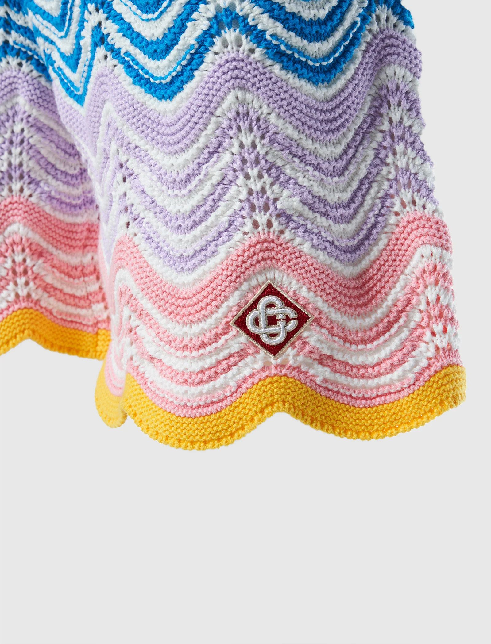 Casablanca o1mle0326 Wave Knit Shorts in Multicolor Size US 40 / EU 56 - 2 Thumbnail