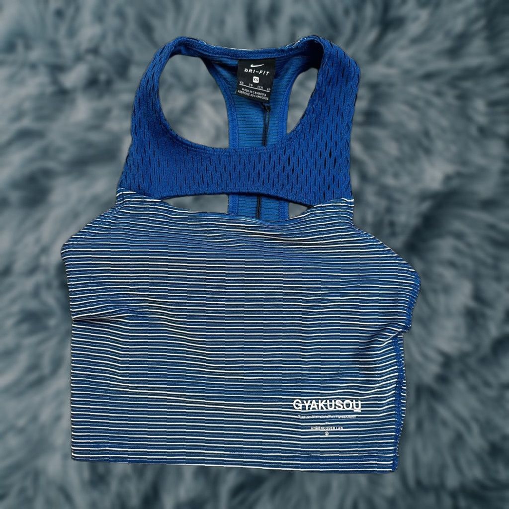 Nike Nike Gyakusou Undercover Knit Tank Womens XS Blue Dri-Fit Running Top Size XS / US 0-2 / IT 36-38 - 1 Thumbnail