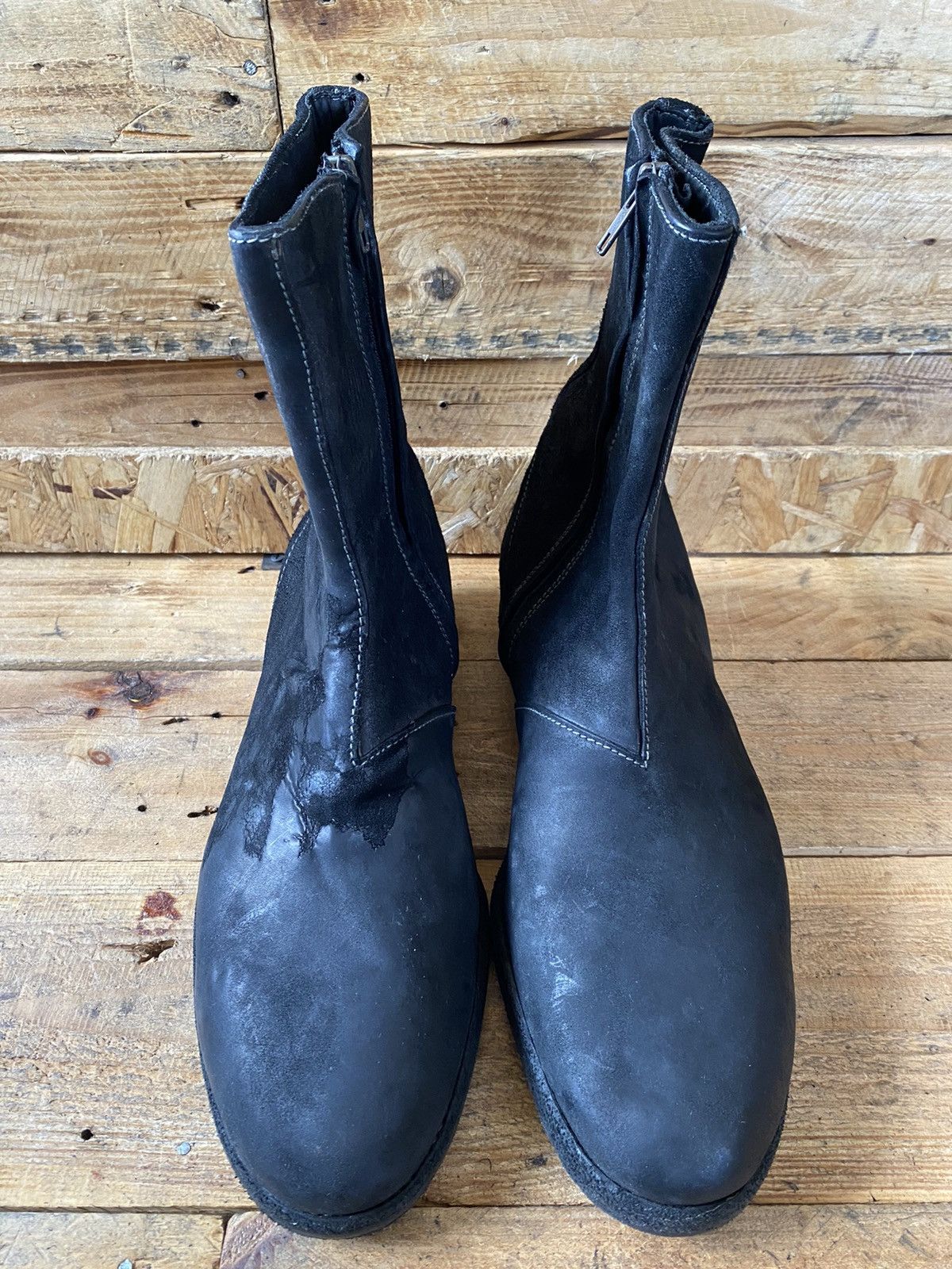 Franceschetti Franceschetti , hand made black leather boots uksz 8 Size US 9 / EU 42 - 1 Thumbnail