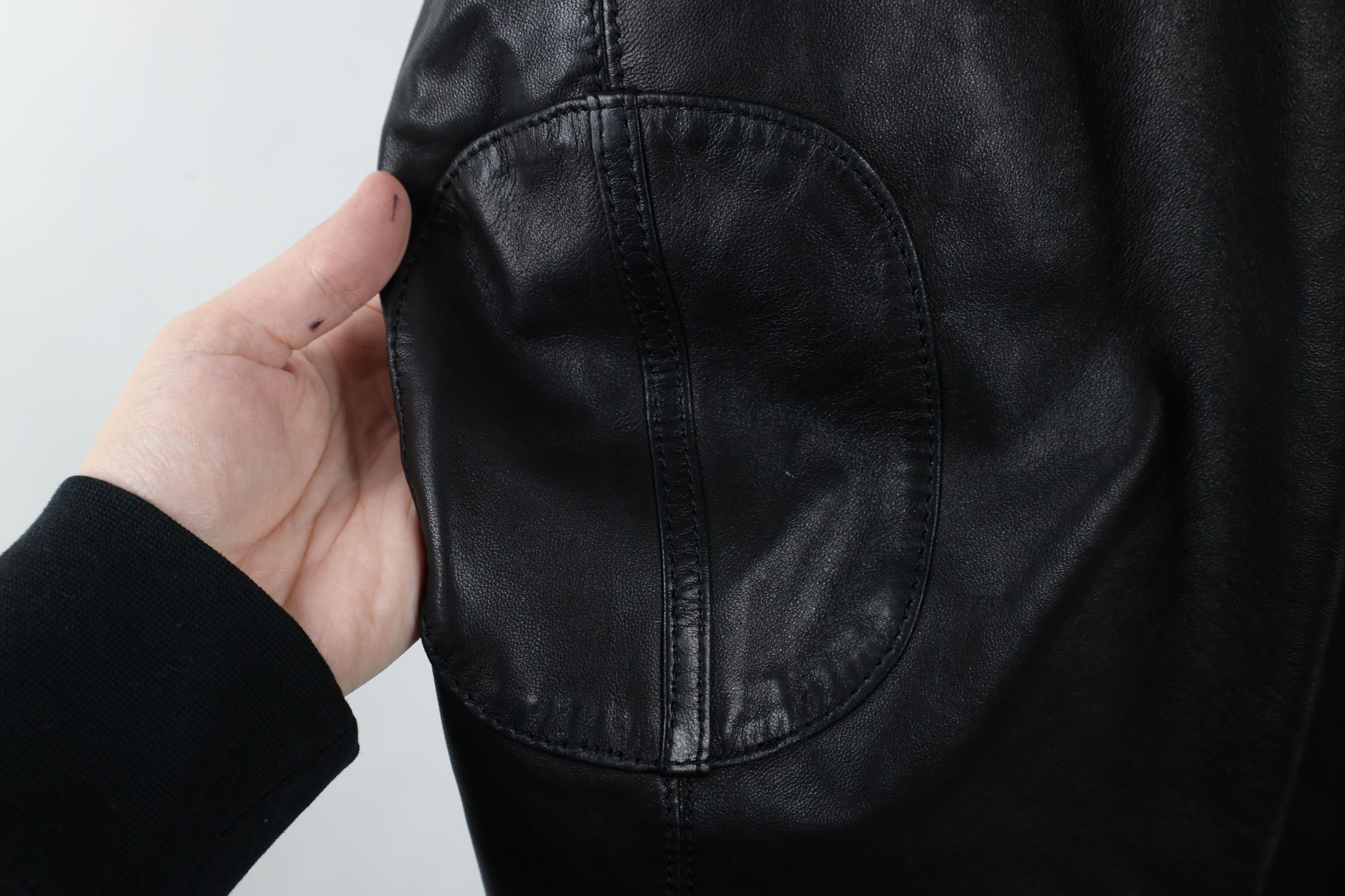 Vintage Vintage 90s Streetwear Soft Lambskin Leather Jacket Black Size US XXL / EU 58 / 5 - 4 Thumbnail