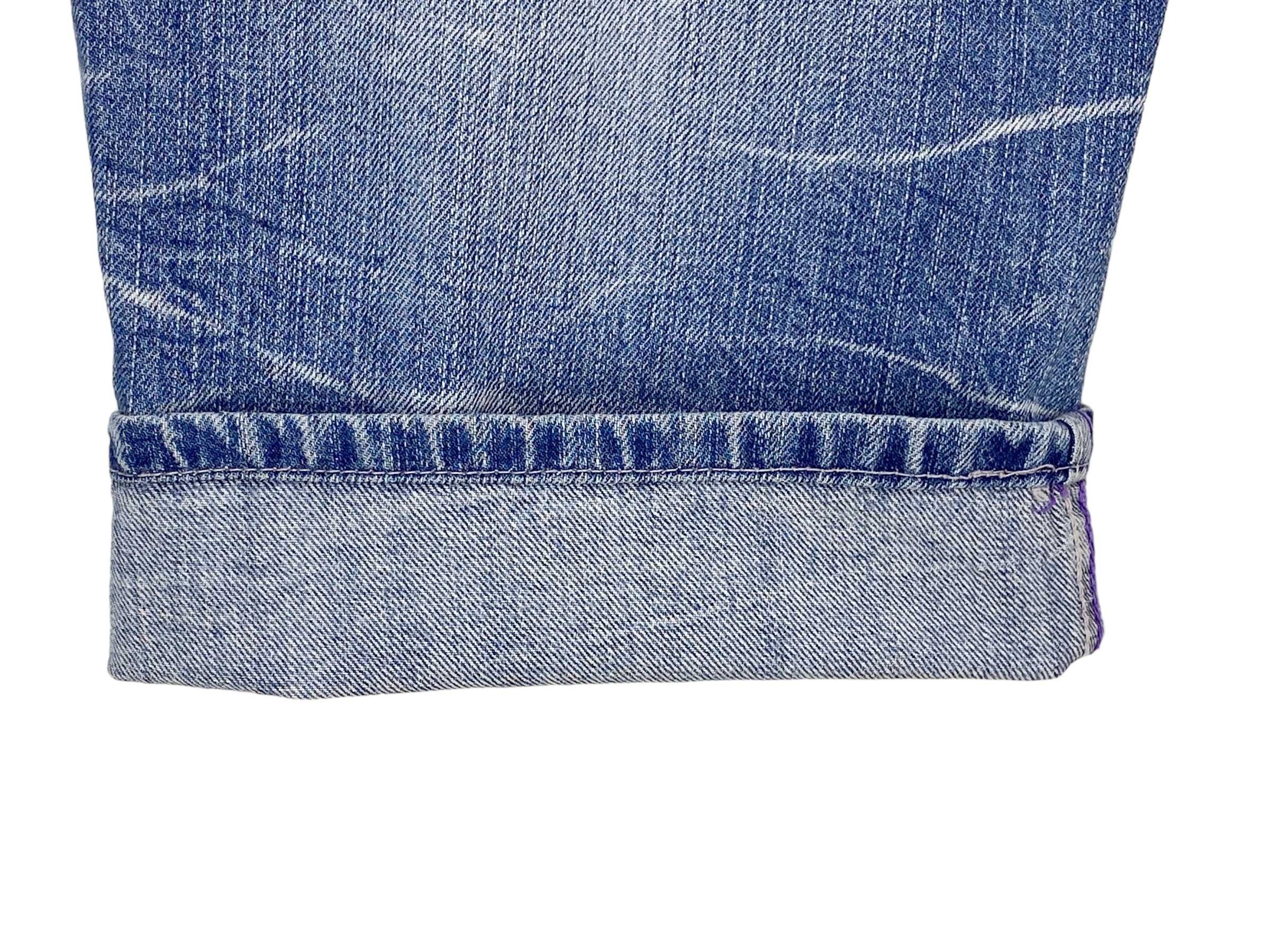 Japanese Brand Nylaus Short Jeans Distressed Denim Size US 29 - 9 Thumbnail