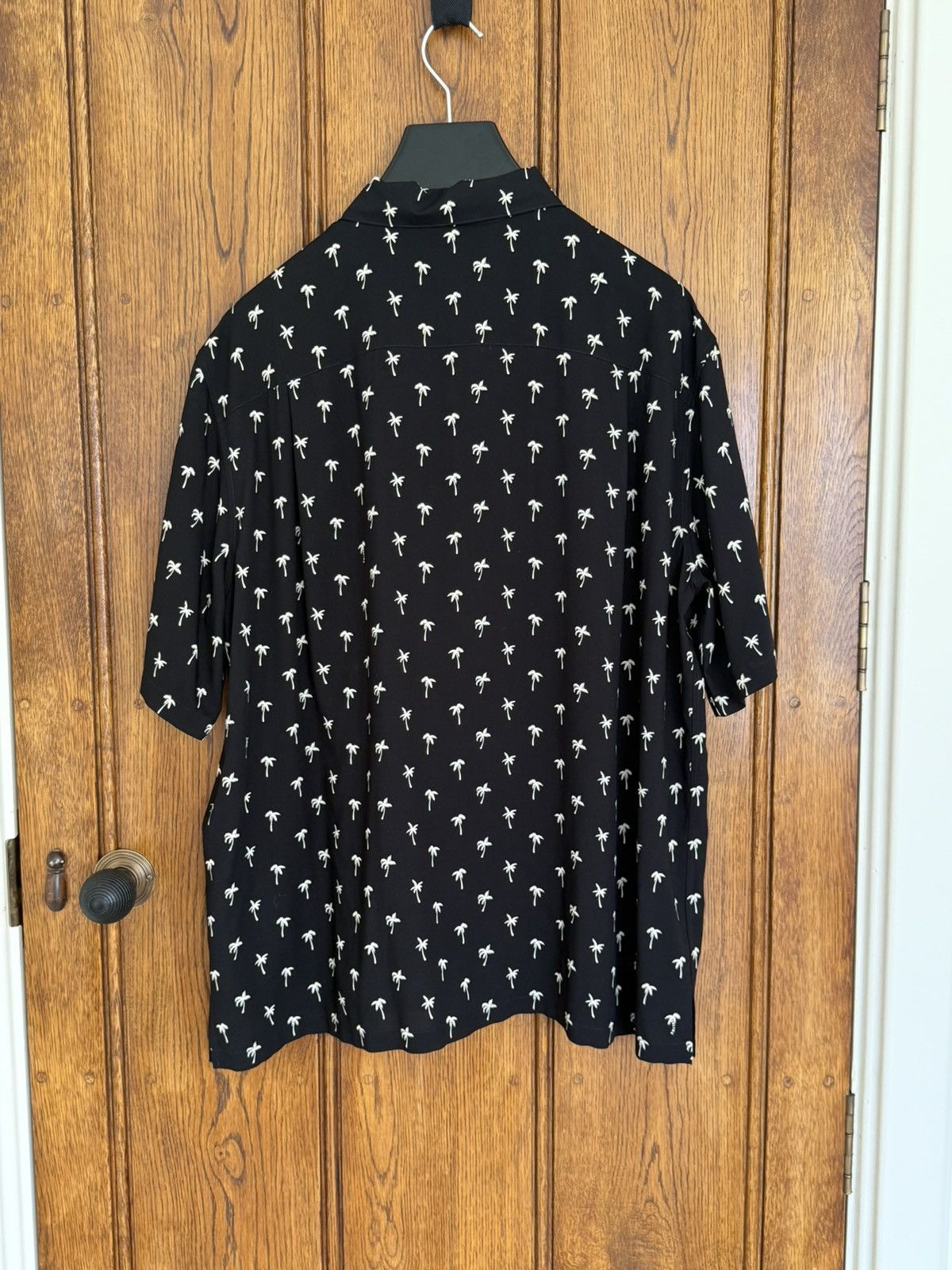 Celine SS24 $1.15k 🤑 Celine Hedi palm tree Hawaiian Black shirt Size US L / EU 52-54 / 3 - 15 Thumbnail
