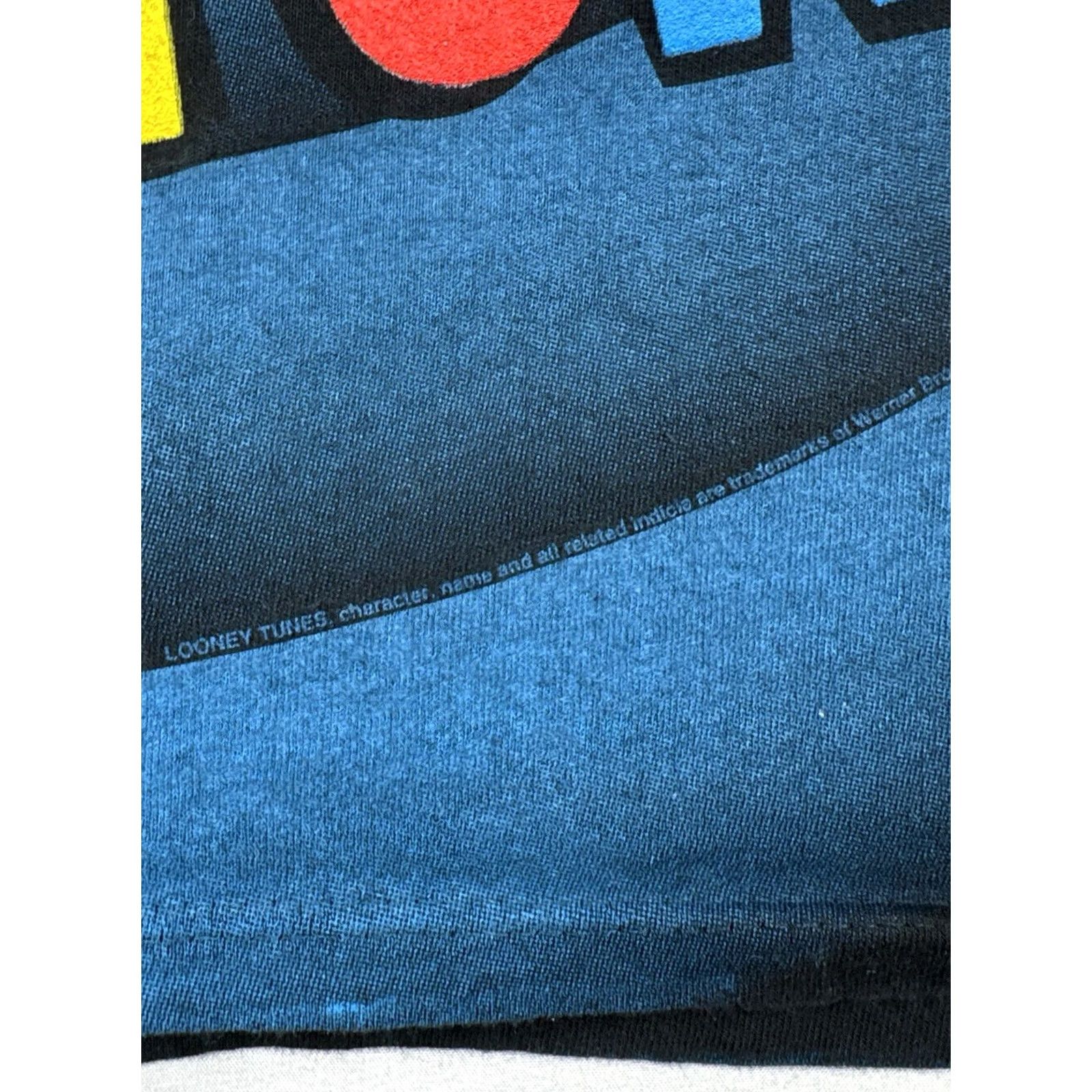 Vintage VINTAGE Looney Tunes Shadow AOP T Shirt Wild Oats XL Black 90s Cartoon T-Shirt Mens Womens Boys Girls Size US XL / EU 56 / 4 - 6 Thumbnail