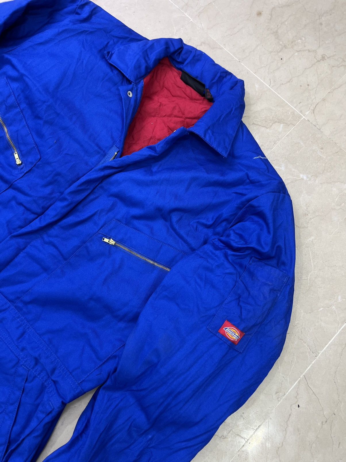 Dickies Vintage Dickies Insulated Workwear Coveralls Blue Quilted Size US L / EU 52-54 / 3 - 3 Thumbnail