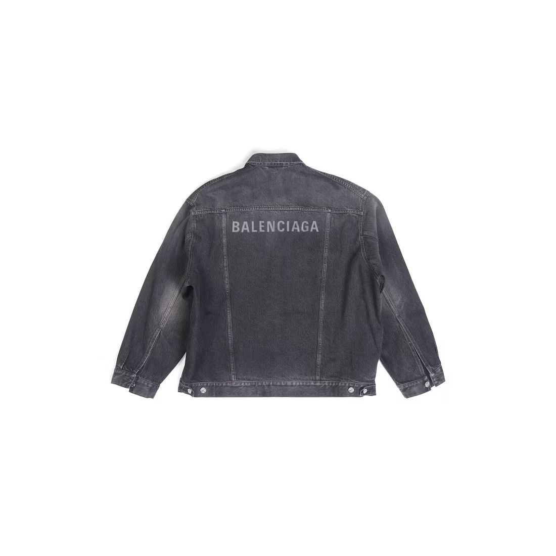 Balenciaga o1srvl11e1124 Mirror Padded Jacket in Black Size US L / EU 52-54 / 3 - 2 Thumbnail