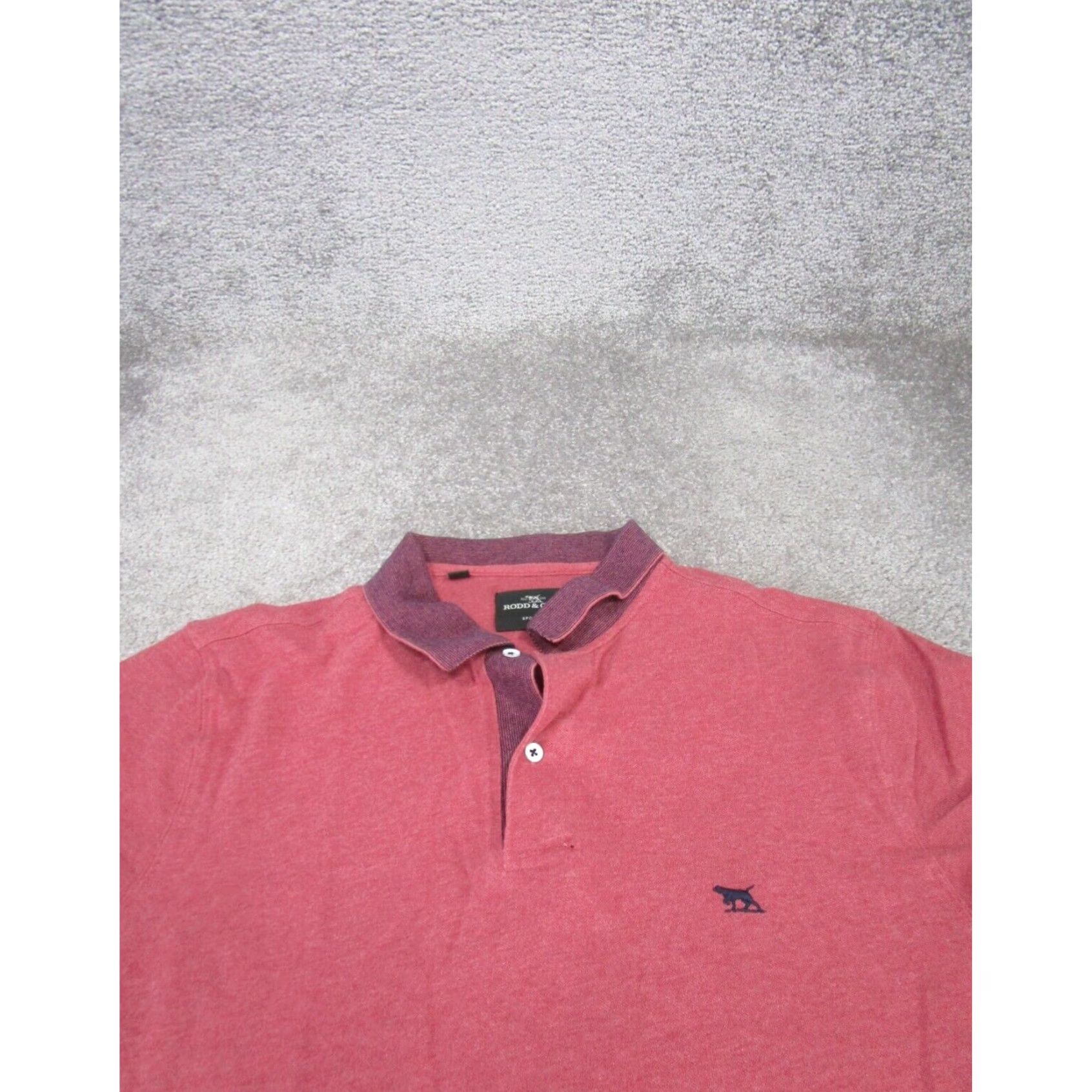 Rodd & Gunn Rodd & Gunn Mens Large Pink Cotton Polo Shirt Sports Performance Stretch Size US L / EU 52-54 / 3 - 2 Thumbnail