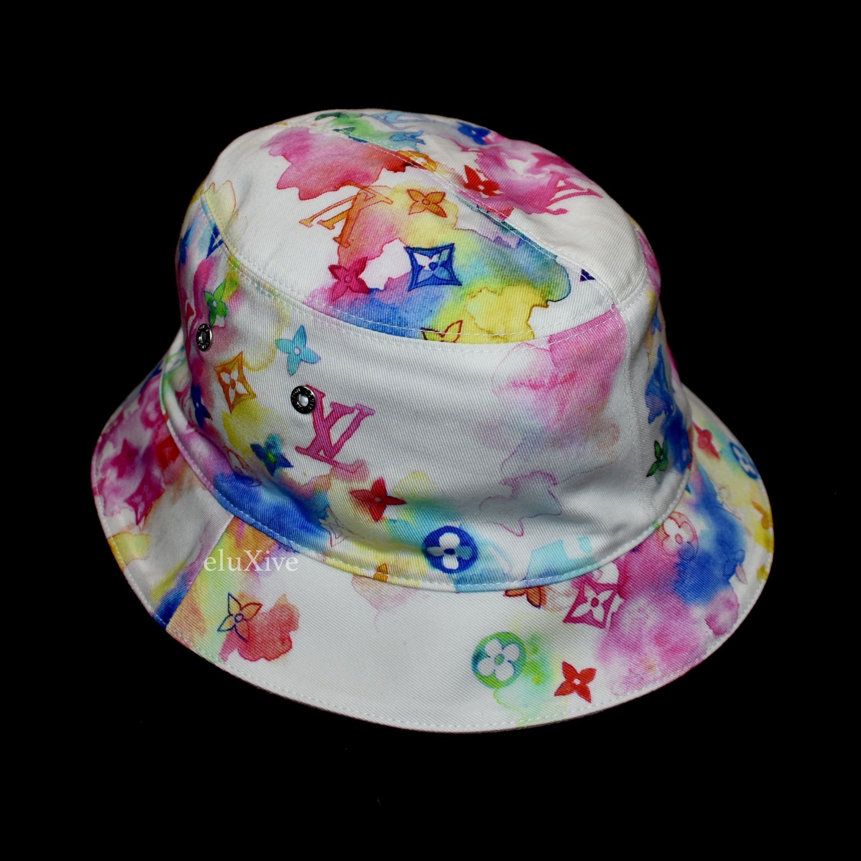 Louis Vuitton Louis Vuitton Watercolor Monogram Bucket Hat Bob Multicolor Size ONE SIZE - 1 Preview