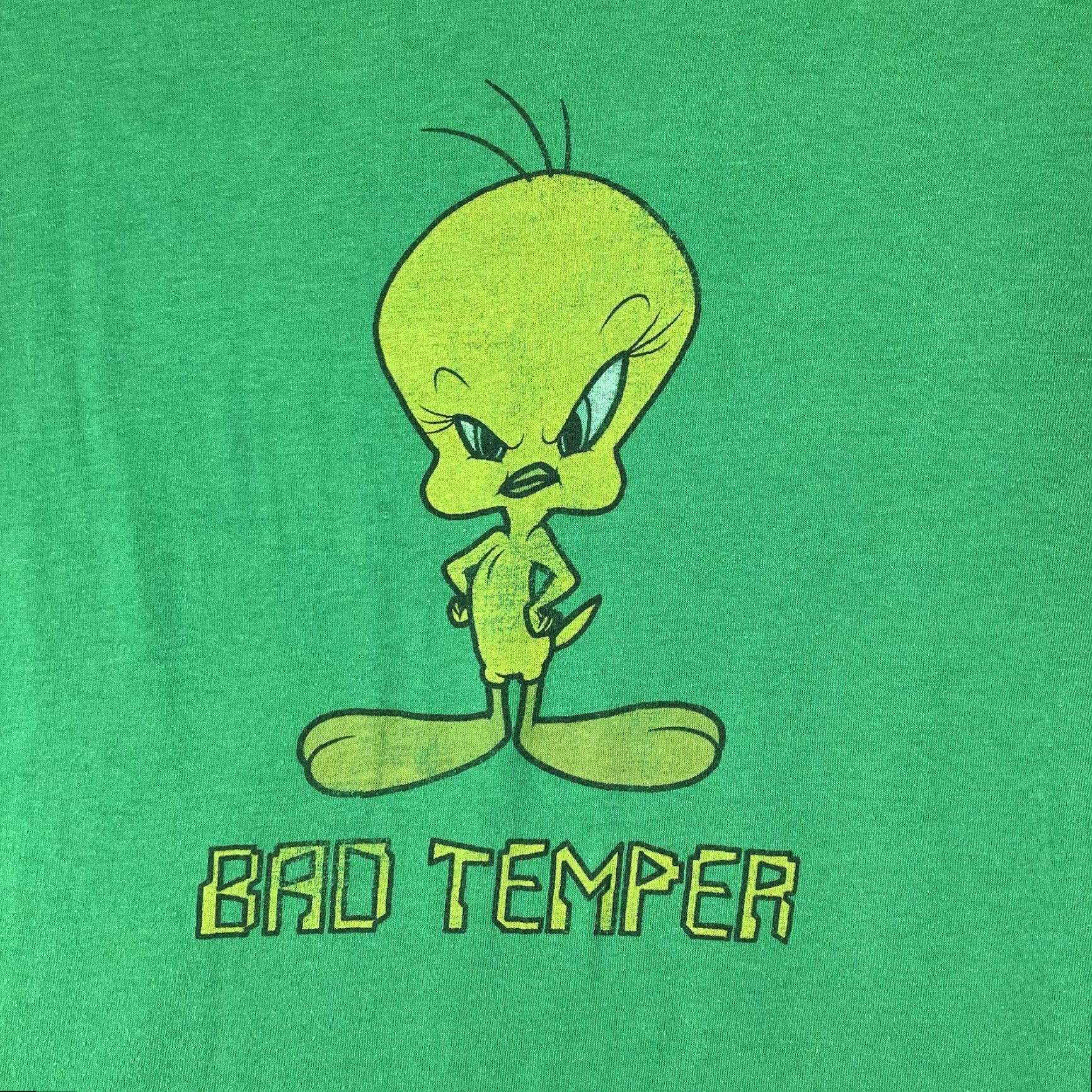 Vintage VINTAGE Warner Bros Tweety Bird T Shirt Grunge Punk 1990s Green XS/S Adult Women 34 in Chest 24 in SHL-GRUNGE Women/Girls Size XS / US 0-2 / IT 36-38 - 3 Thumbnail