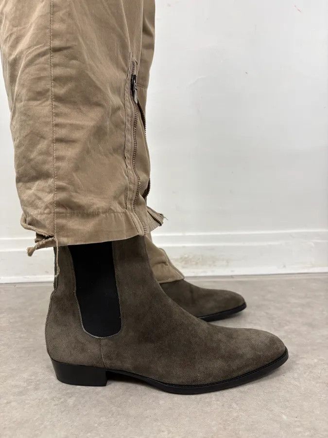 Giuseppe Zanotti Giuseppe Zanotti Tern Suede Leather Chelsea Boots Size US 11 / EU 44 - 3 Thumbnail
