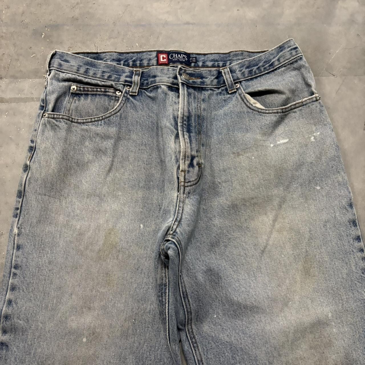 Japanese Brand × Vintage Crazy Vintage Y2K/2000s Baggy Grunge Light Wash Denim Jeans! Size US 34 / EU 50 - 5 Thumbnail