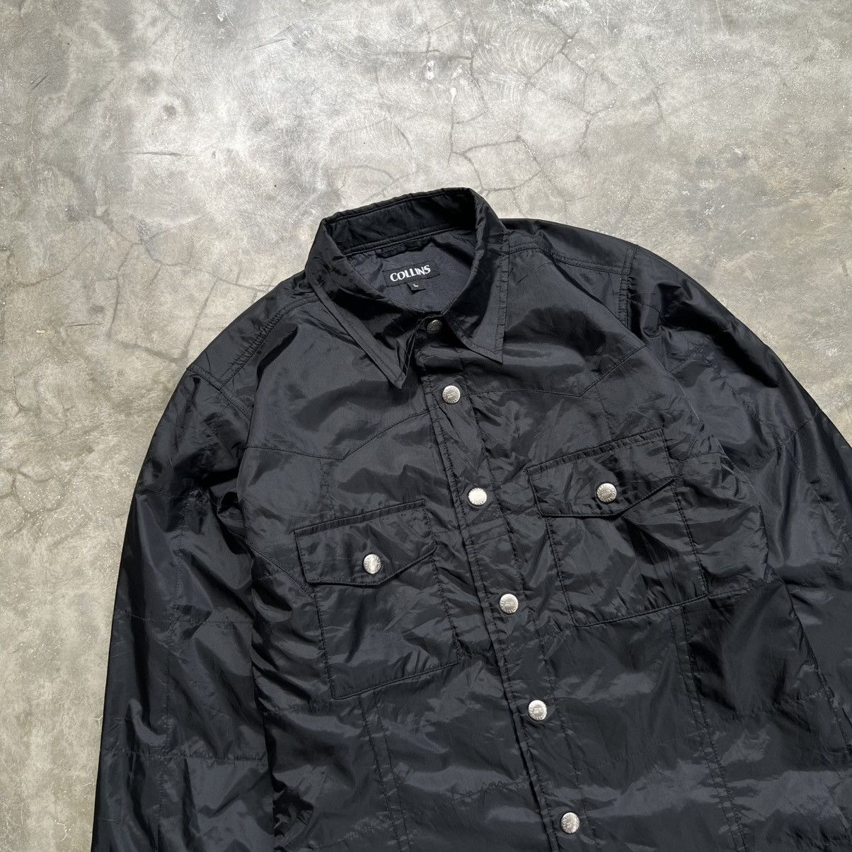 Hysteric Glamour 2000s Collins Nylon Button up Shirt Size US S / EU 44-46 / 1 - 2 Thumbnail