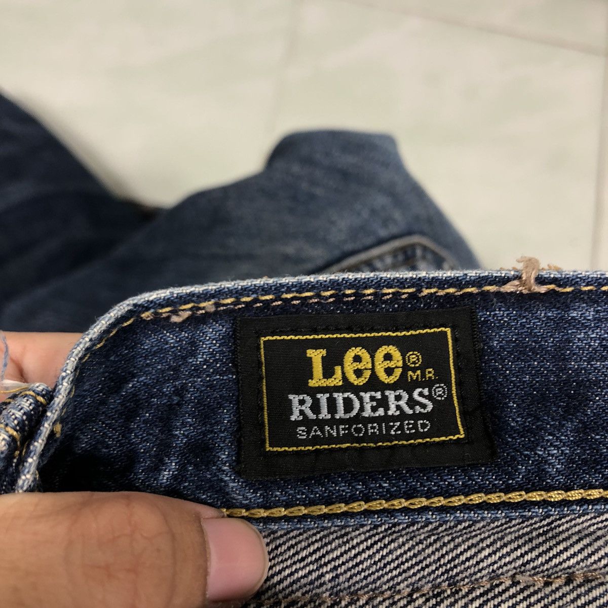 Japanese Brand 🔥Vintage Union Made Lee Raiders Denim Jeans Red Line Size US 34 / EU 50 - 21 Thumbnail