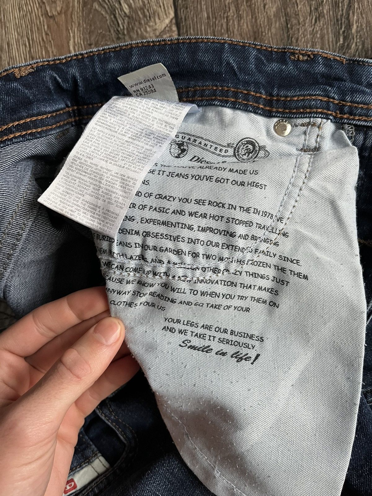 DNA × Diesel Diesel D.N.A F/W 2018 Slim Fit Denim Jeans Made in Italy Size US 32 / EU 48 - 9 Thumbnail