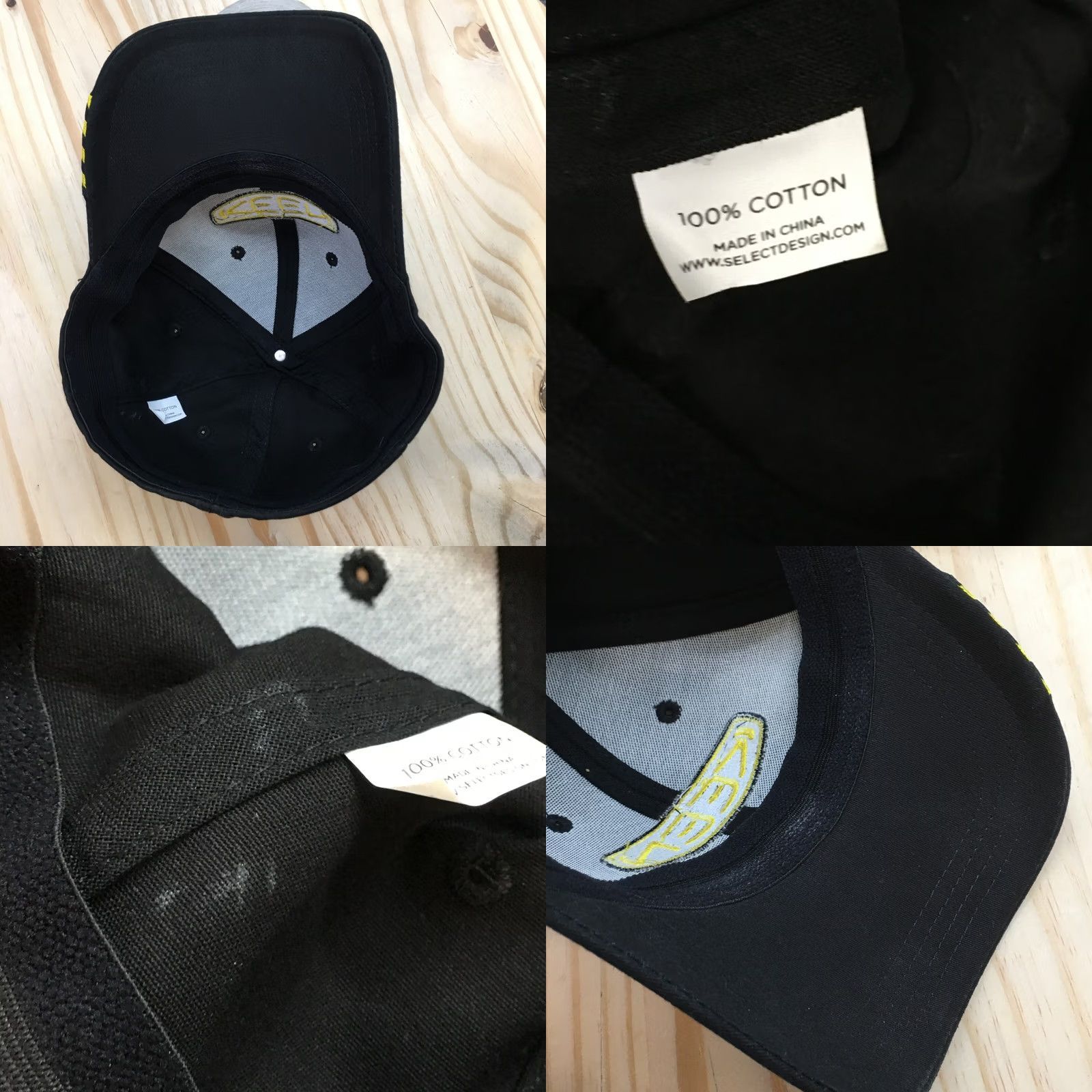 KEEN KEEN Cap Mens One Size Black Utility Baseball Adjustable Curved Brim Embroidered Logo Size ONE SIZE - 8 Thumbnail
