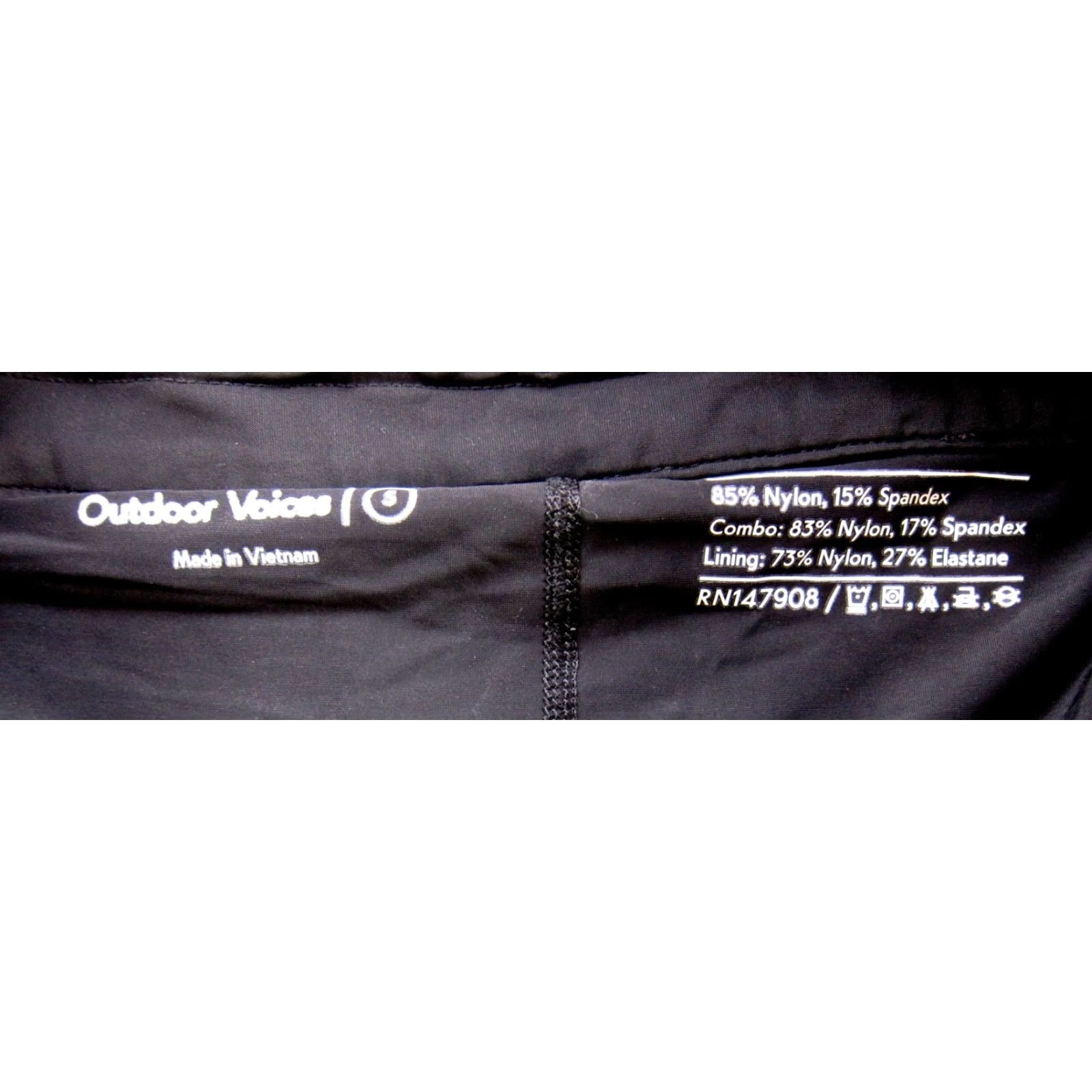 Outdoor Voices Outdoor Voices Skort Woman Small Black Stretch Nylon Spandex Built In Shorts Skirt Size 28" / US 6 / IT 42 - 3 Thumbnail