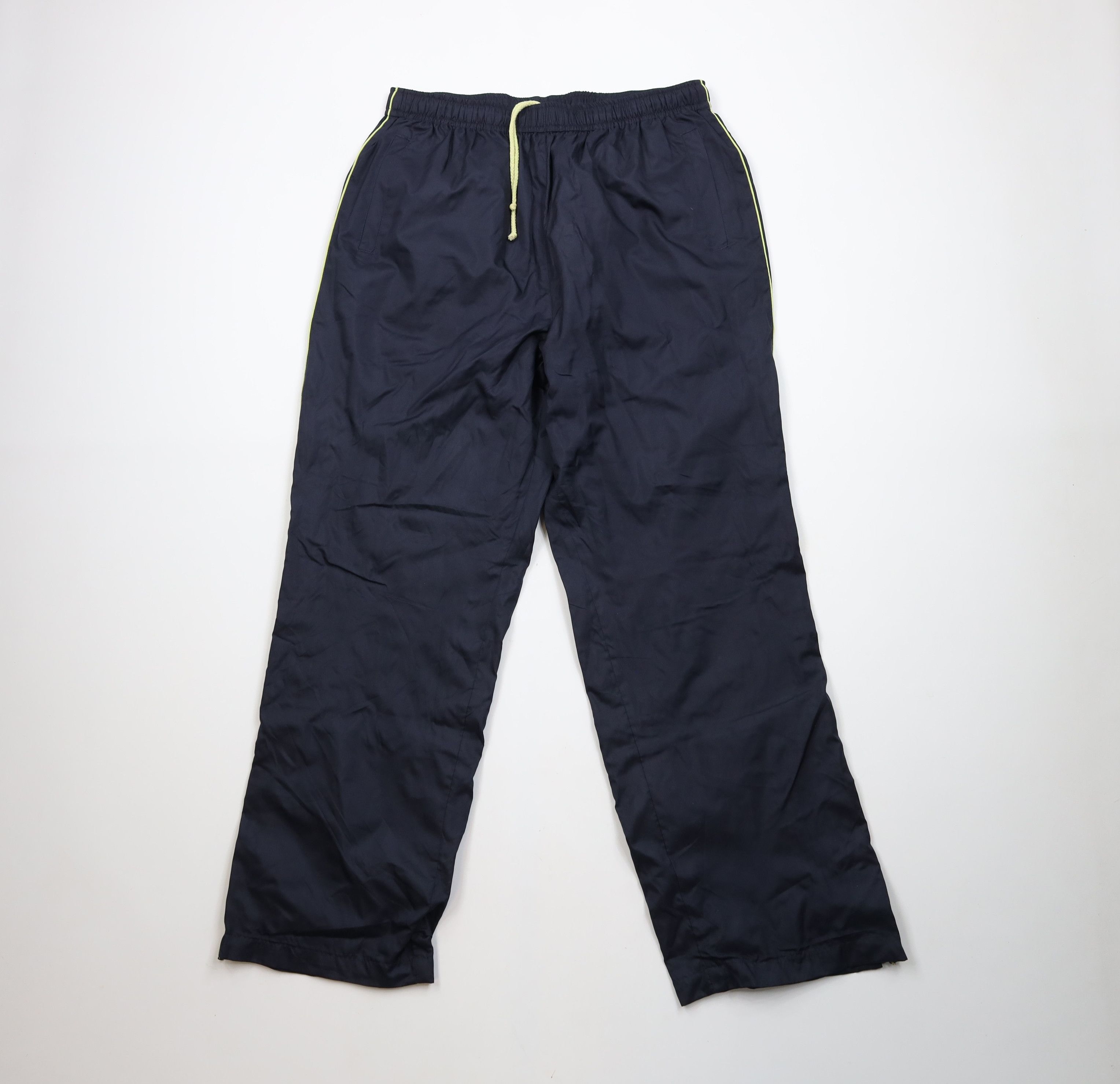 Vintage Vintage 90s Y2K Streetwear Wide Leg Windbreaker Pants Blue Size US 38 / EU 54 - 1 Thumbnail