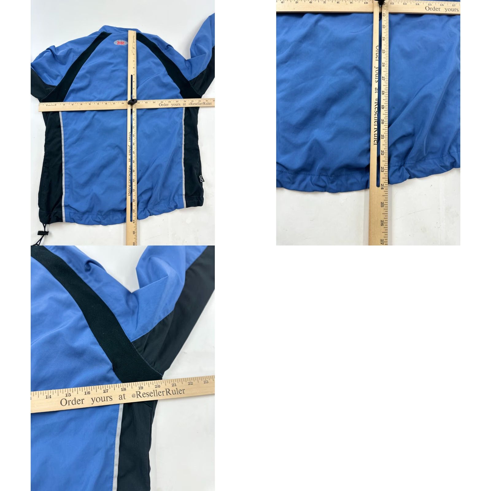 Vintage ZOIC Jacket Womens Small Blue Black Nylon Windbreaker Running Long Sleeve Zip-Up Size S / US 4 / IT 40 - 8 Thumbnail