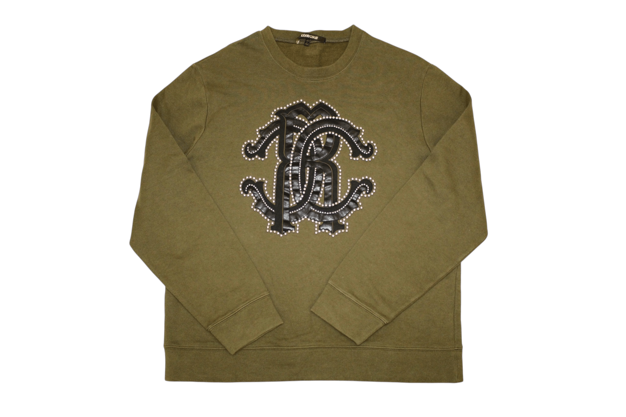 Roberto Cavalli Roberto Cavalli Big Logo Application Trim Sweatshirt Size US L / EU 52-54 / 3 - 1 Thumbnail