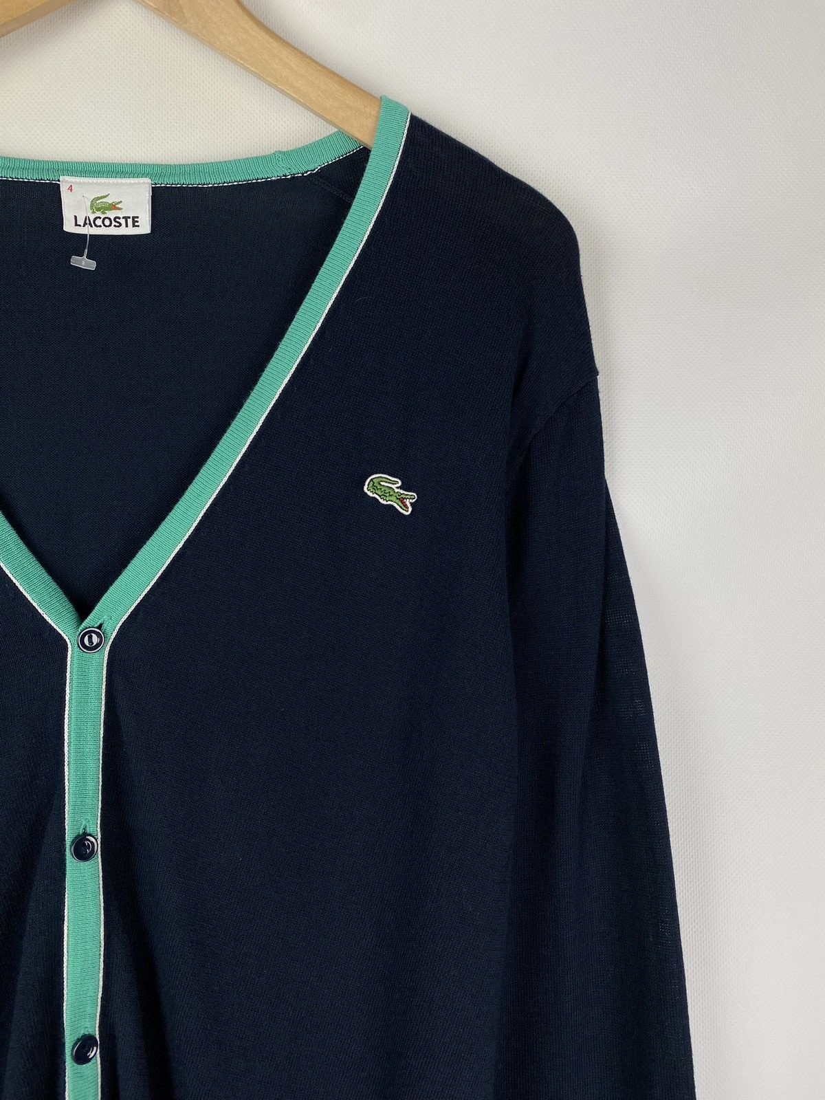 Lacoste Lacoste men’s button front cardigan sweater size 4 Size US L / EU 52-54 / 3 - 8 Thumbnail
