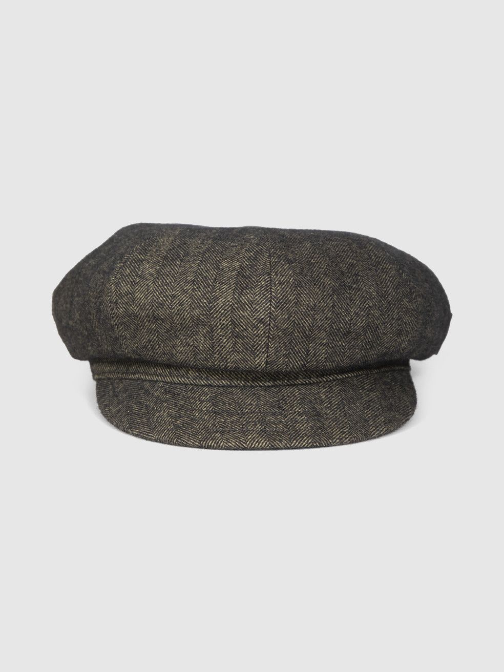 Borsalino Green Wool Herringbone Bakerboy Cap Size ONE SIZE - 1 Thumbnail