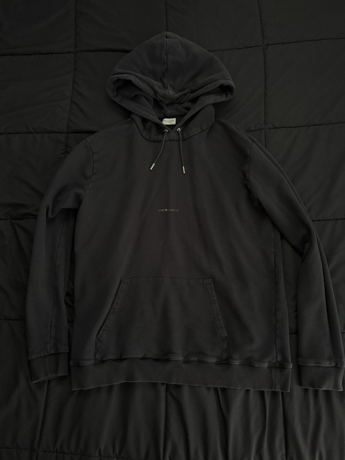 Saint Laurent Paris Saint Laurent Paris Black Hoodie Size US M / EU 48-50 / 2 - 1 Thumbnail