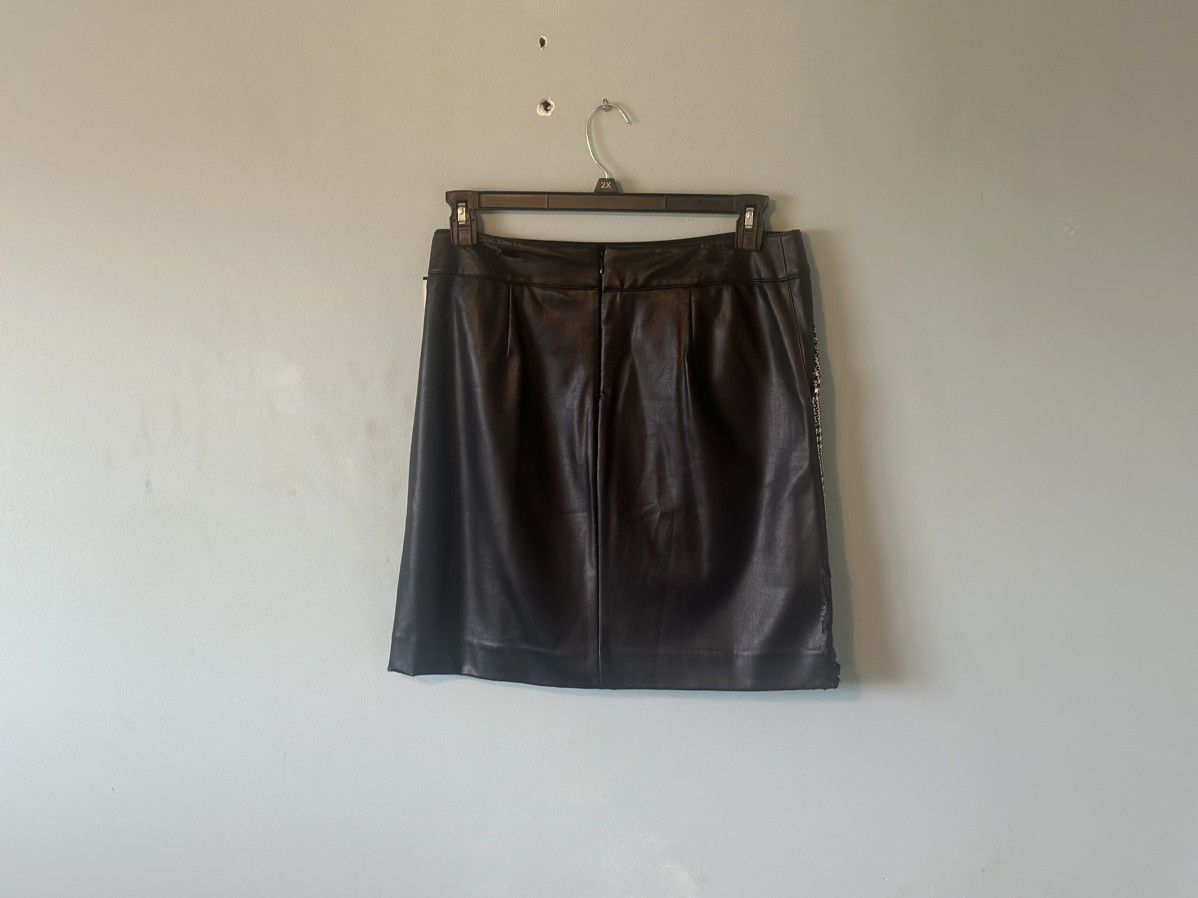 Other Patterned Skirt w/ leather- The Limited - Medium Size 8 Size 30" / US 8 / IT 44 - 2 Thumbnail