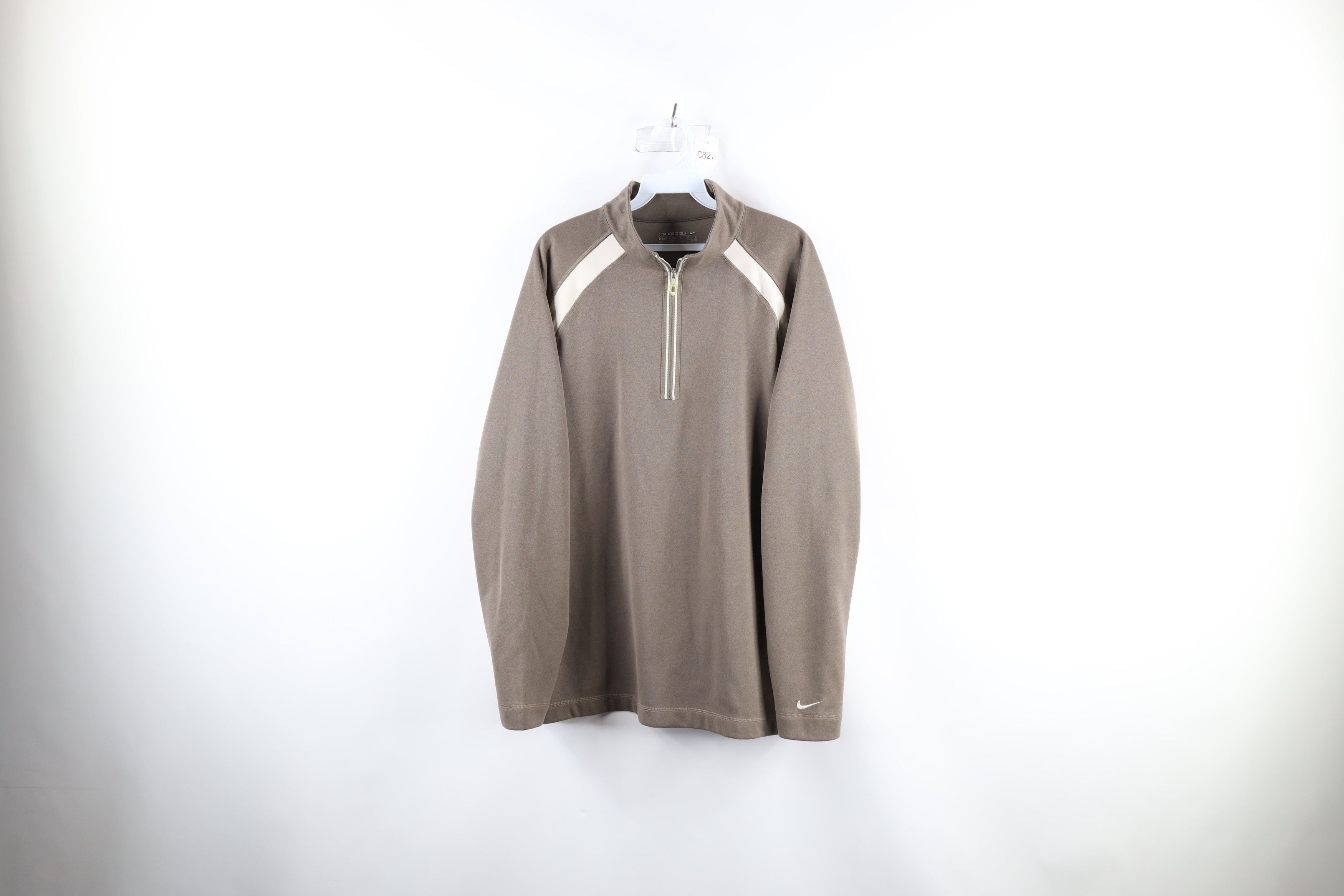 Nike × Vintage Vintage Nike Golf Mini Swoosh Half Zip Pullover Sweater Size US L / EU 52-54 / 3 - 1 Thumbnail
