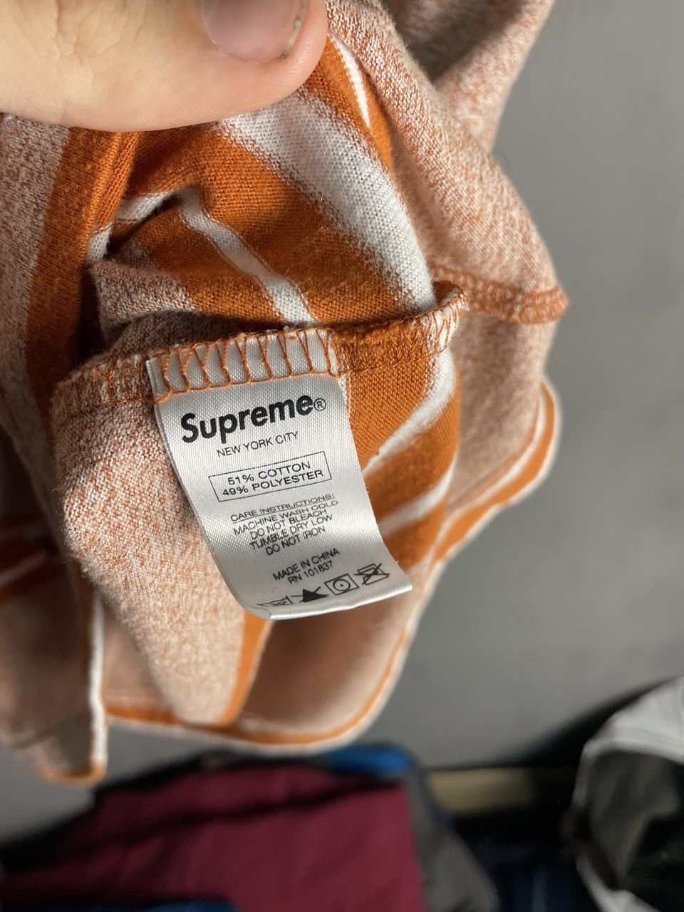 Supreme Supreme Striped Polo Shirt Size US M / EU 48-50 / 2 - 8 Thumbnail