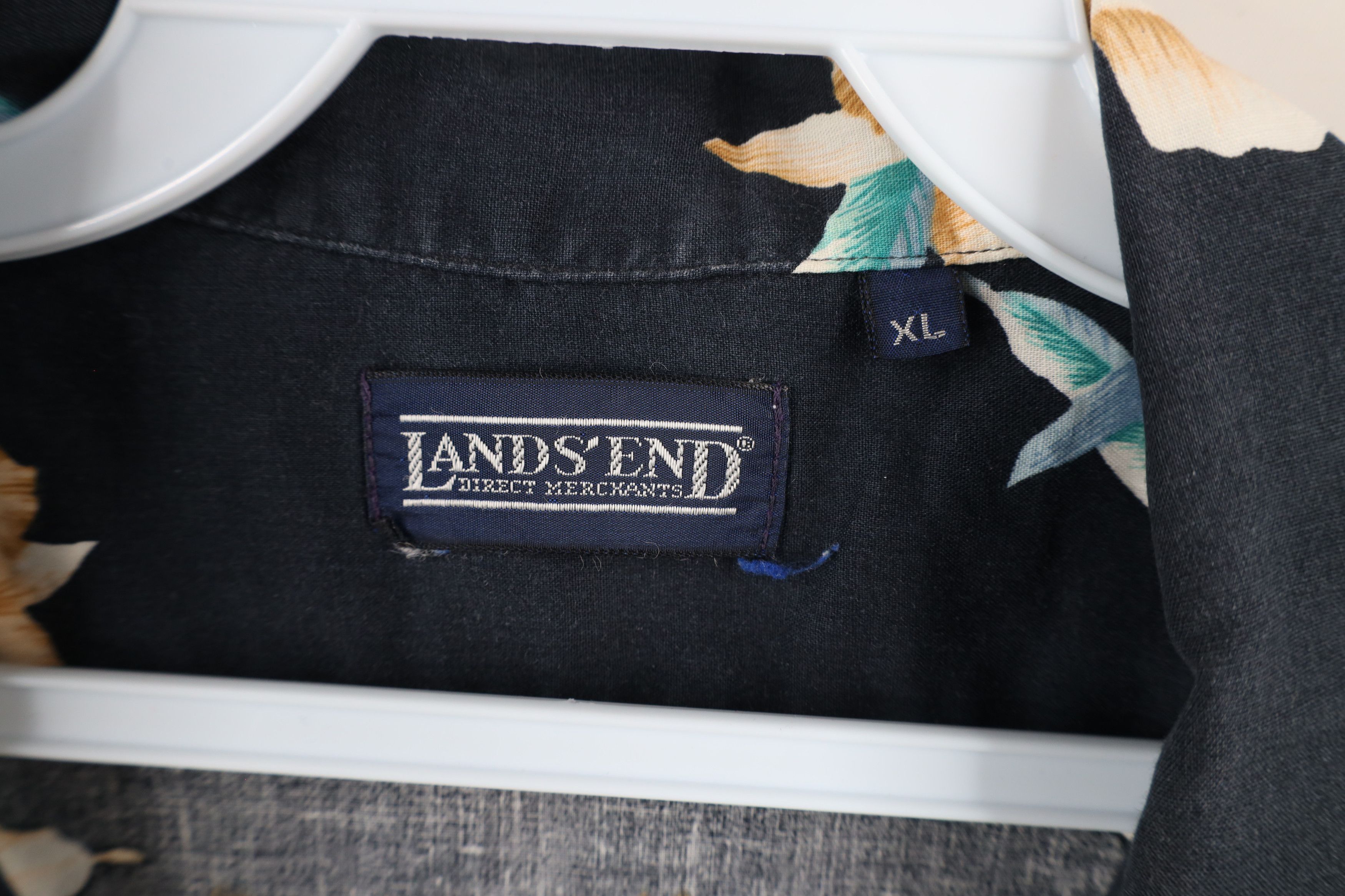 Lands' End × Vintage Vintage 90s Lands End Camp Collar Hawaiian Button Shirt Size US XL / EU 56 / 4 - 8 Thumbnail