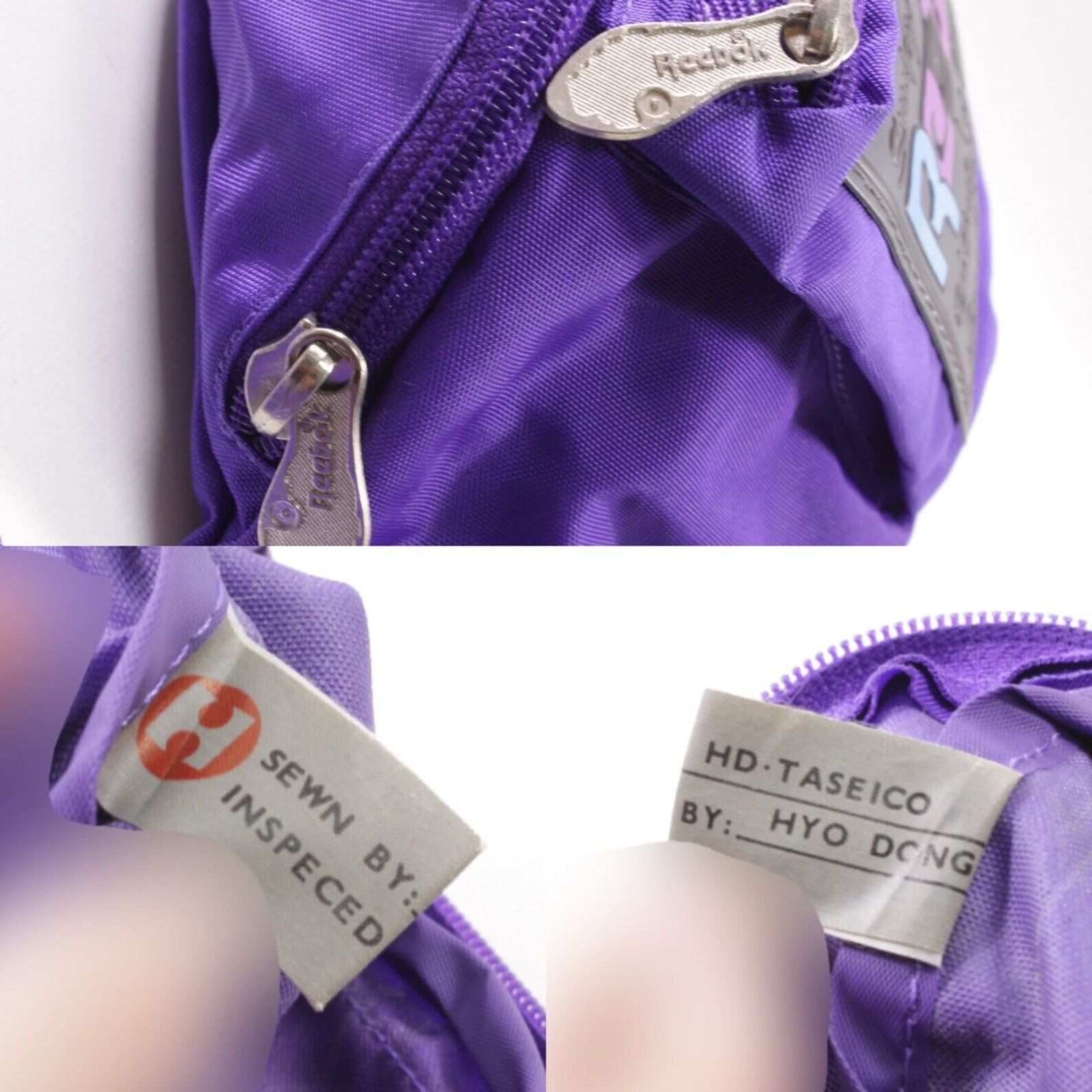Reebok Reebok Big Logo Purple Fanny Pack Vintage Hip Waist Bag Size ONE SIZE - 3 Thumbnail