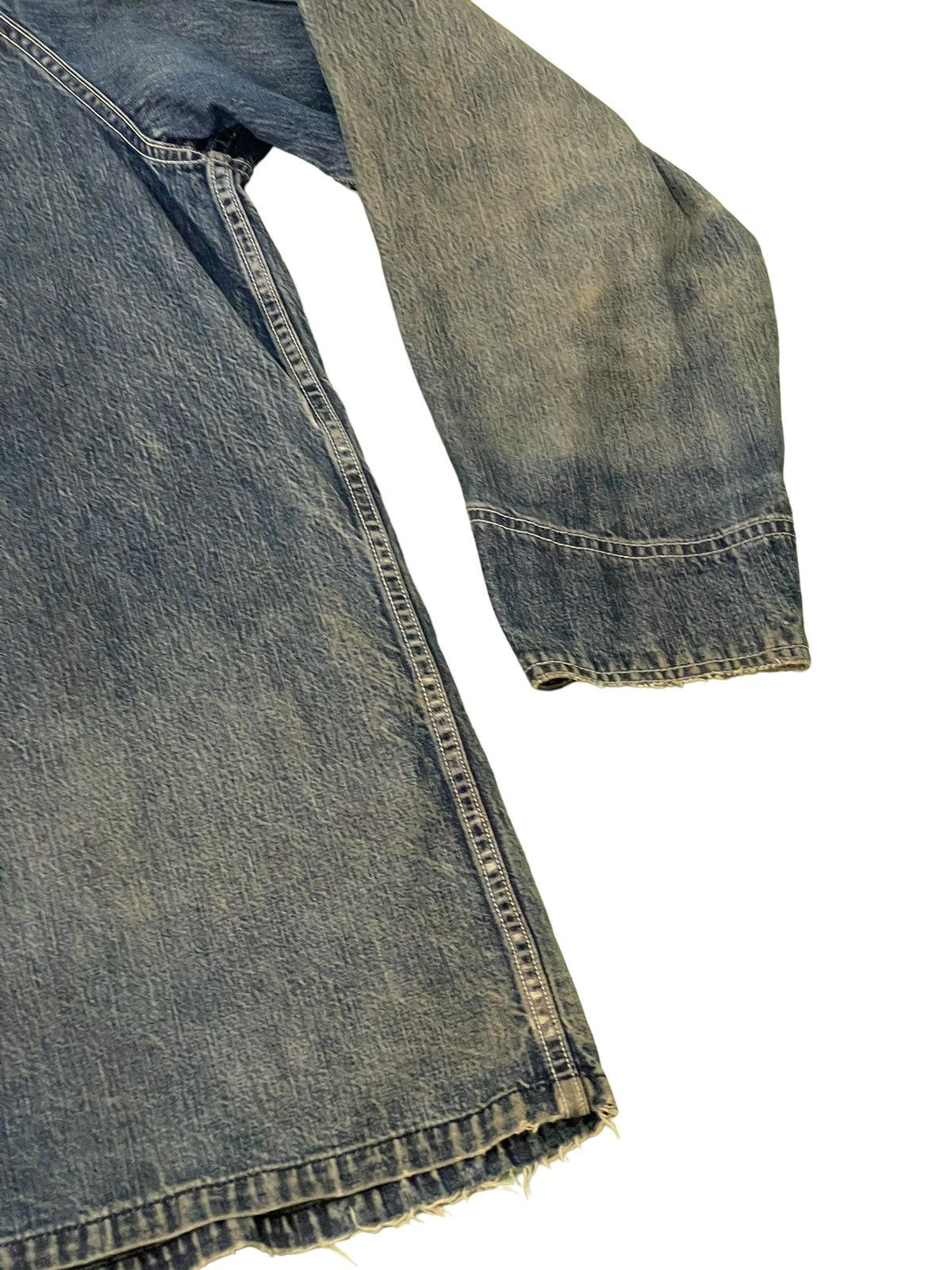 Sugar Cane Damaged Faded Sugar Canes Chore Jacket Distress Denim 5🟩8 Size US L / EU 52-54 / 3 - 20 Thumbnail
